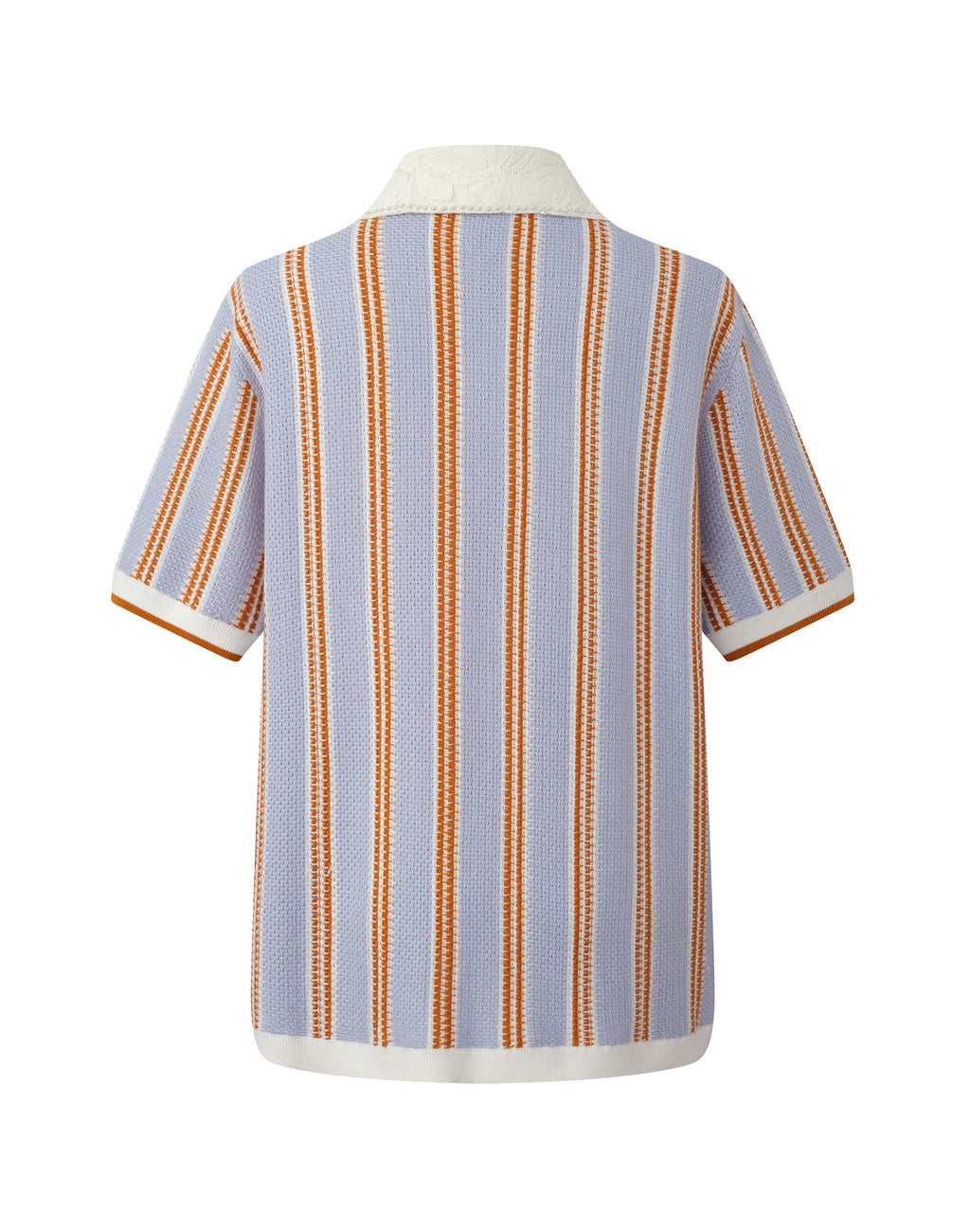 Pearl Stripe Knit Polo
