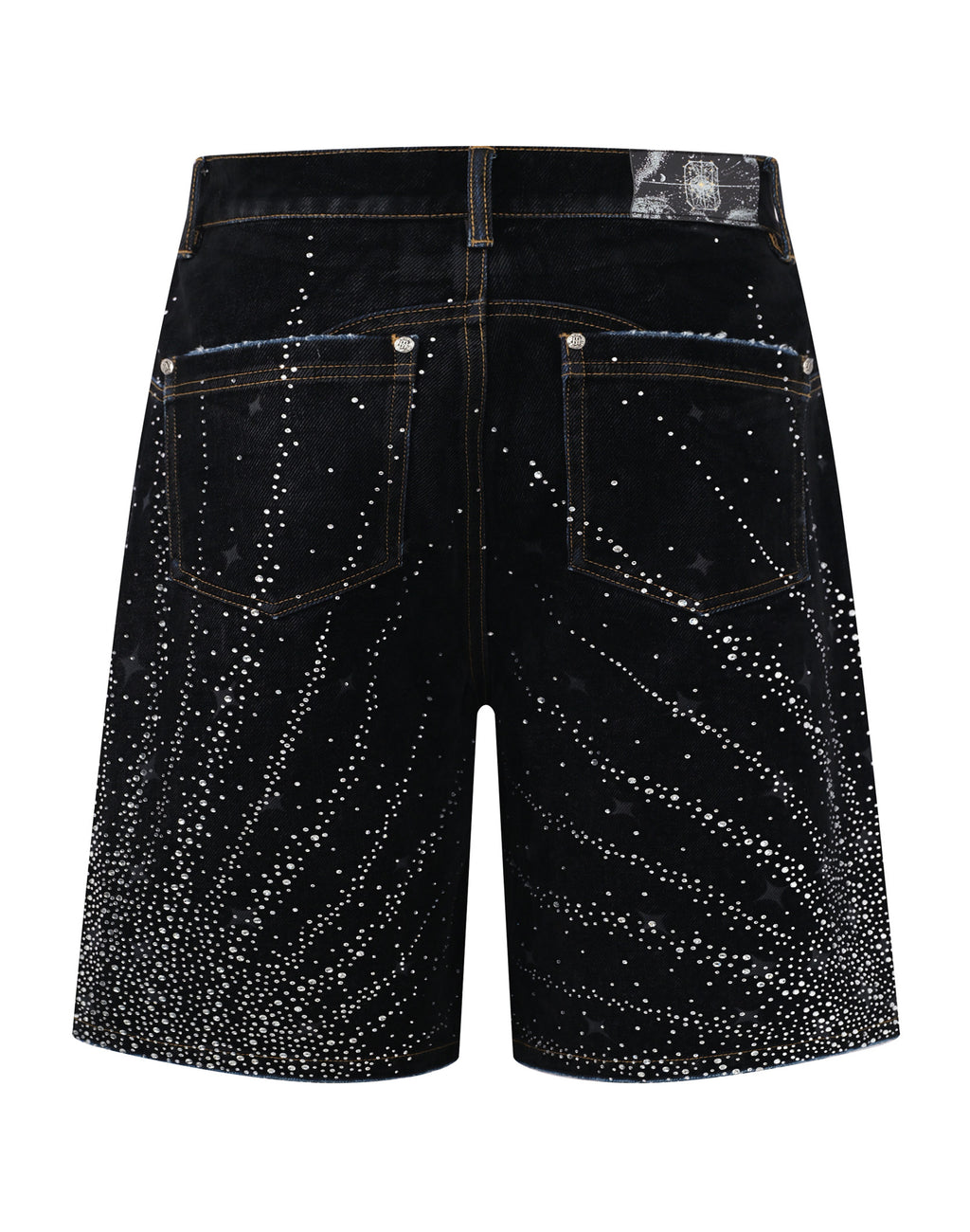 20K Diamond Starlight Denim Shorts IN Black