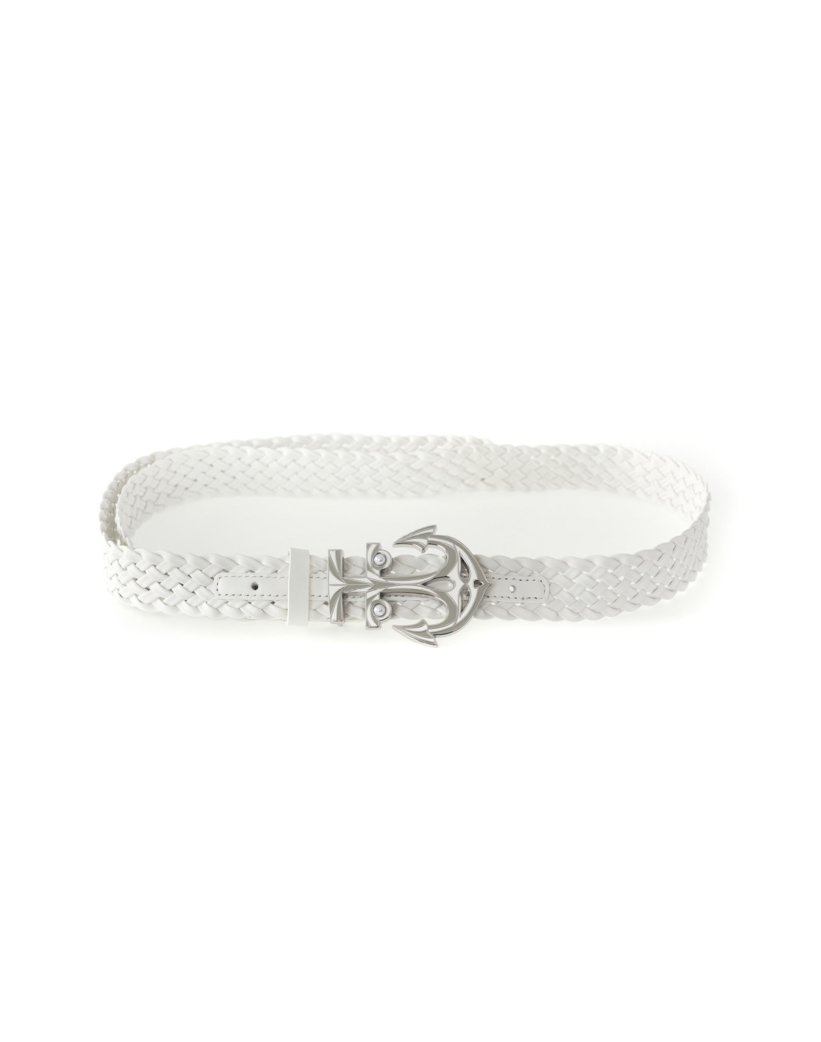 Braided Anchor Belt in White