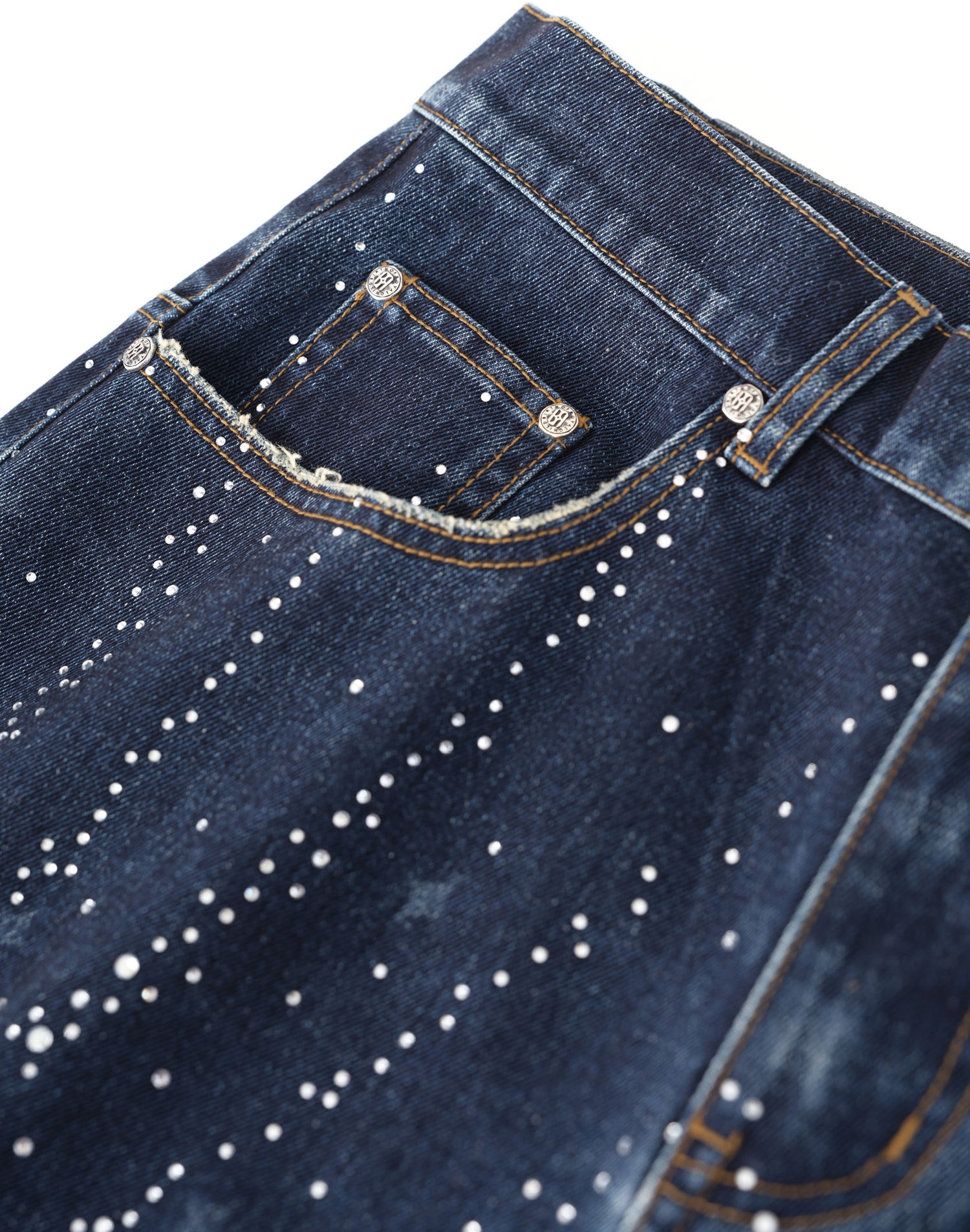 BLACK 20K ZODIAC DIAMOND DENIM