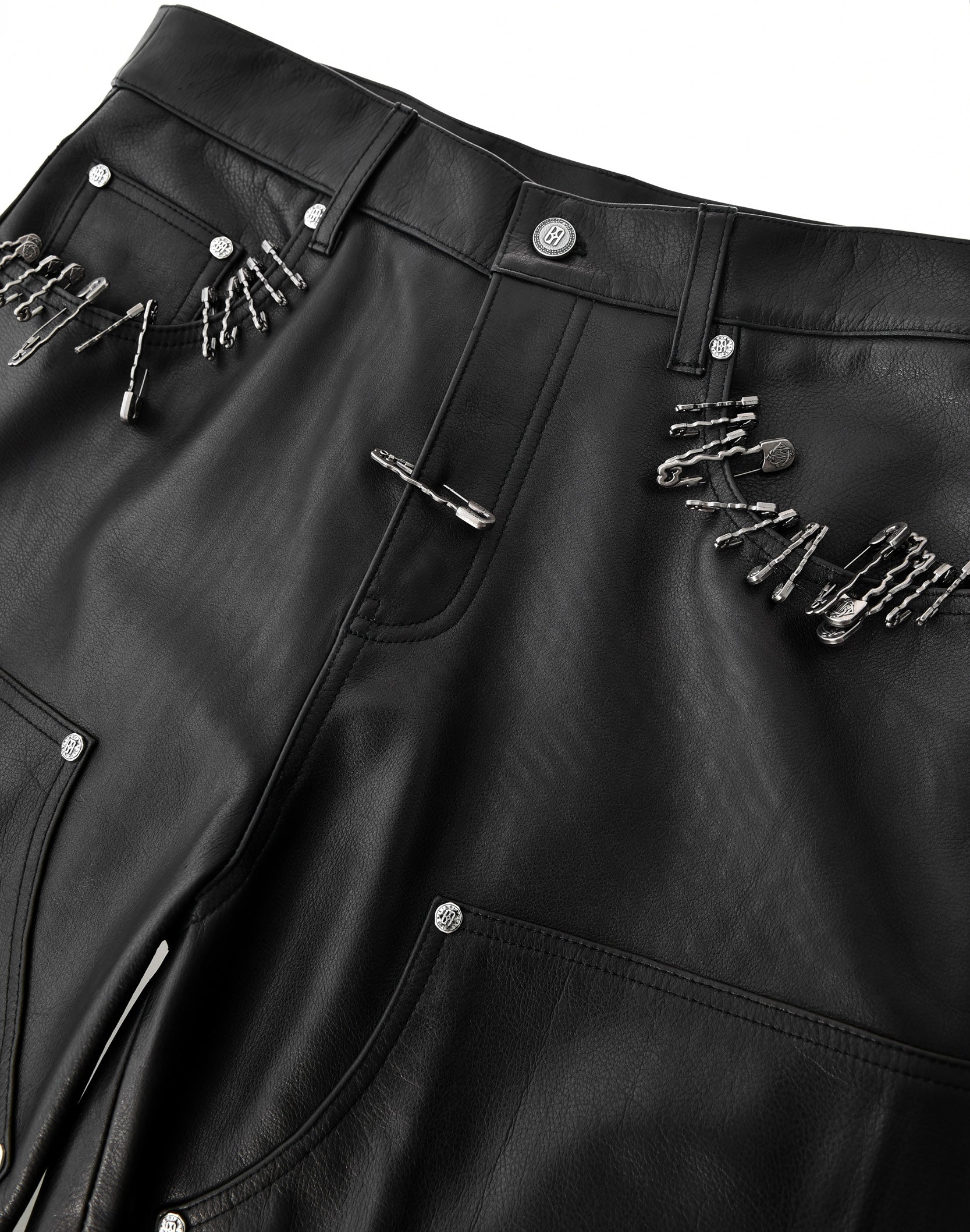 Prime Hide Pinned Leather Work Pants