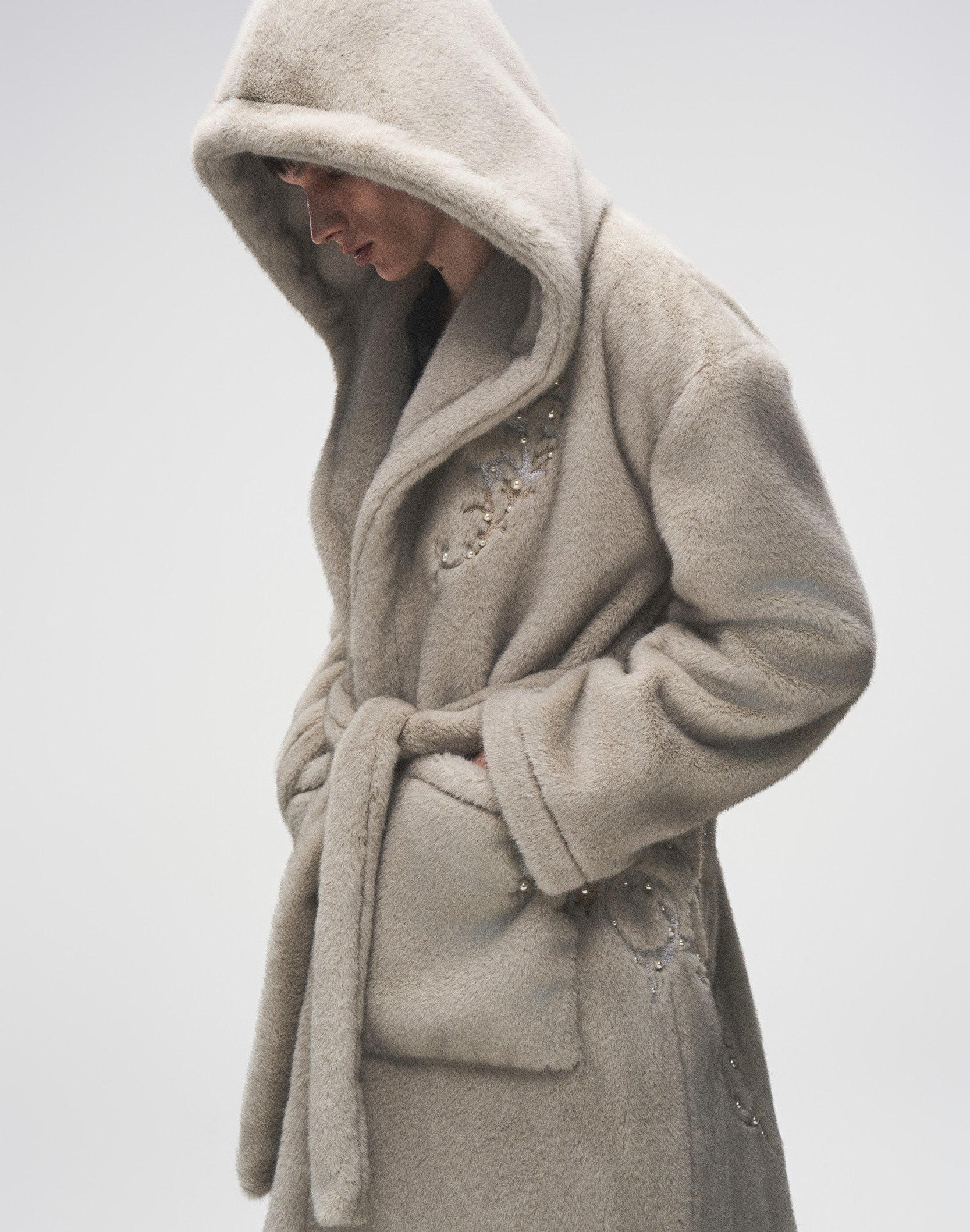 PEARL FUR COAT