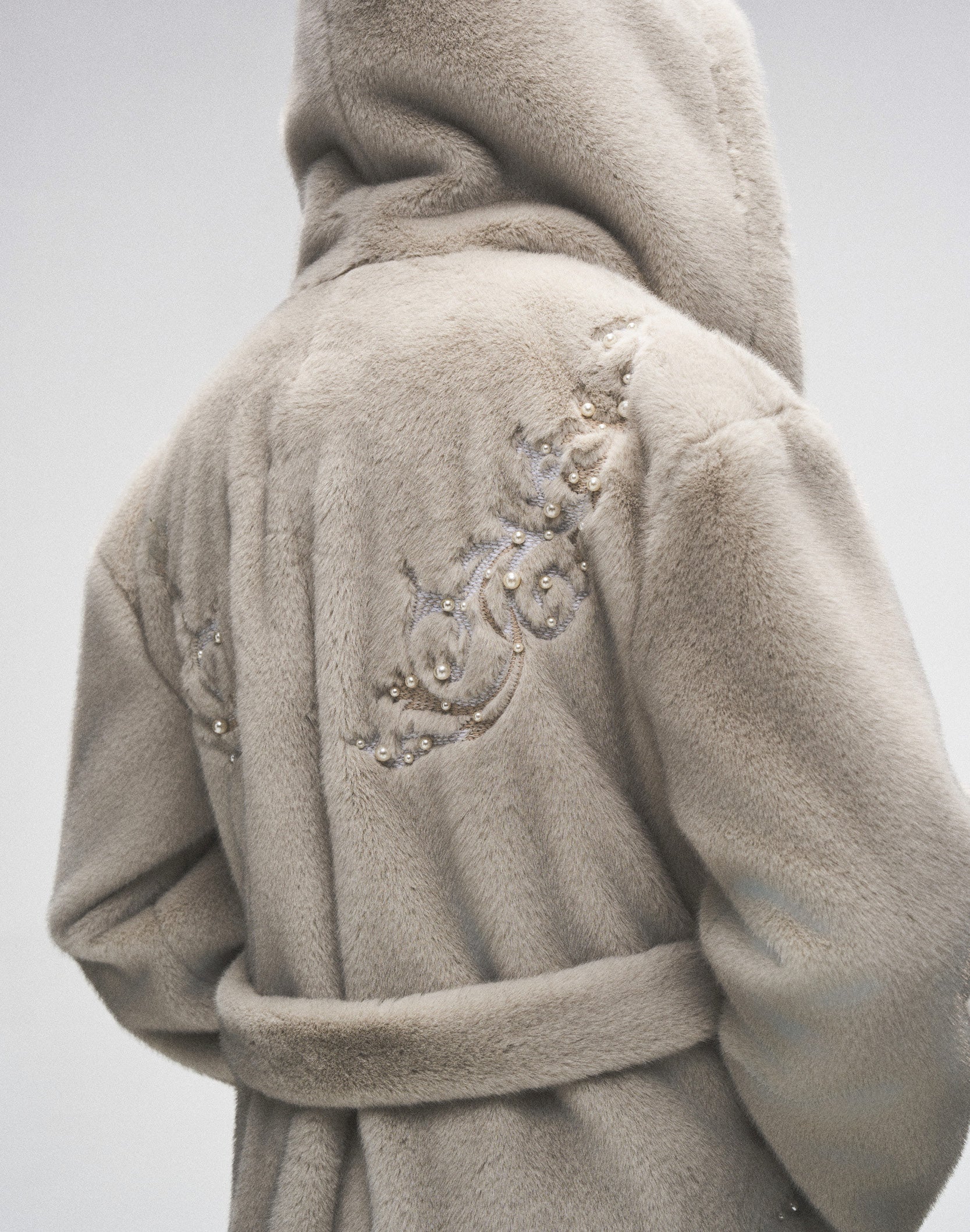 PEARL FUR COAT