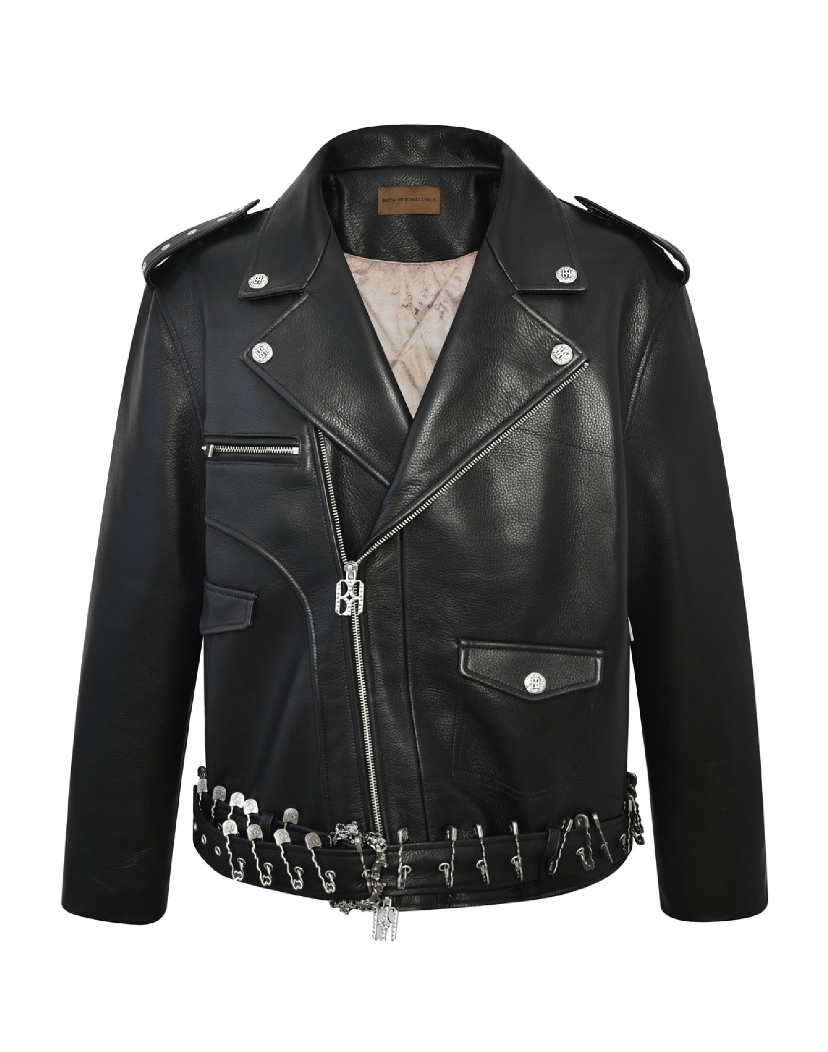Prime Hide Pinned Leather Jacket
