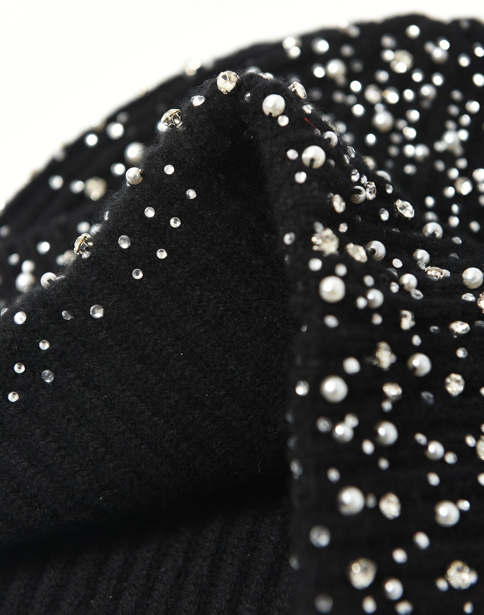 Pearl & Rhinestone Beanie