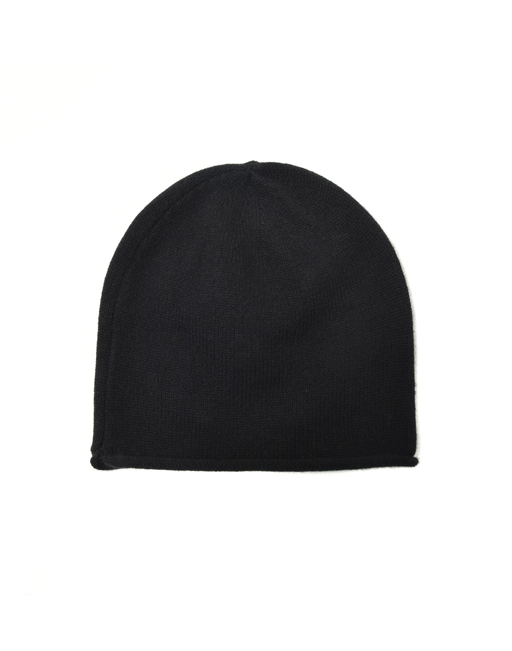 Cross-Patch Leather Beanie