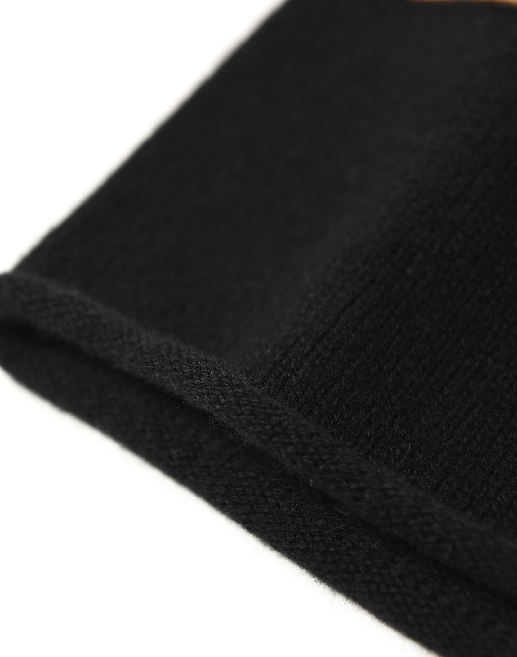 Cross Leather Patch Beanie – Birth Of Royal Child