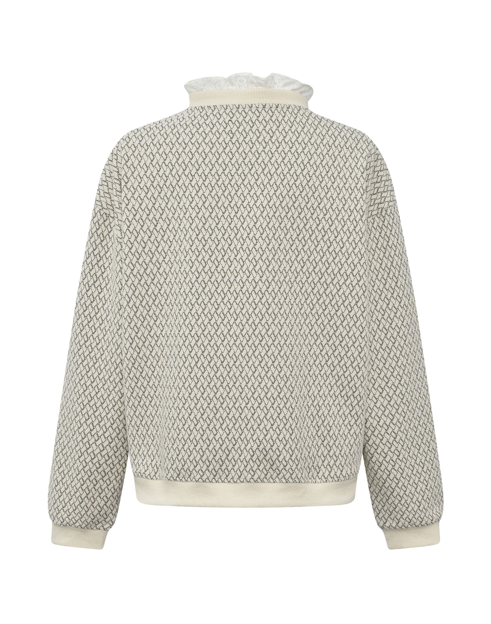 BAROQUE LACE JACQUARD SWEATSHIRT