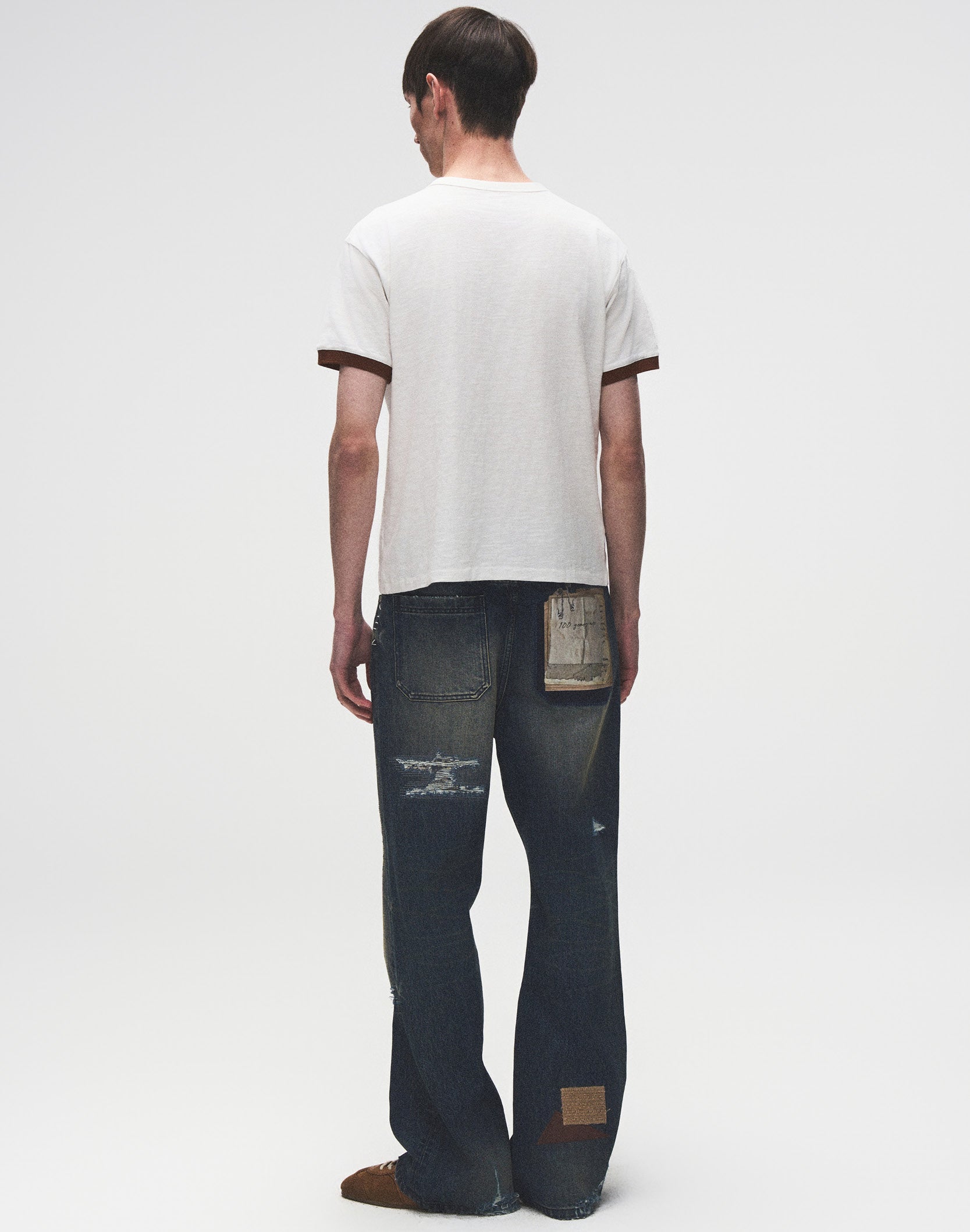 Pearl Patchwork Short Sleeve (White)