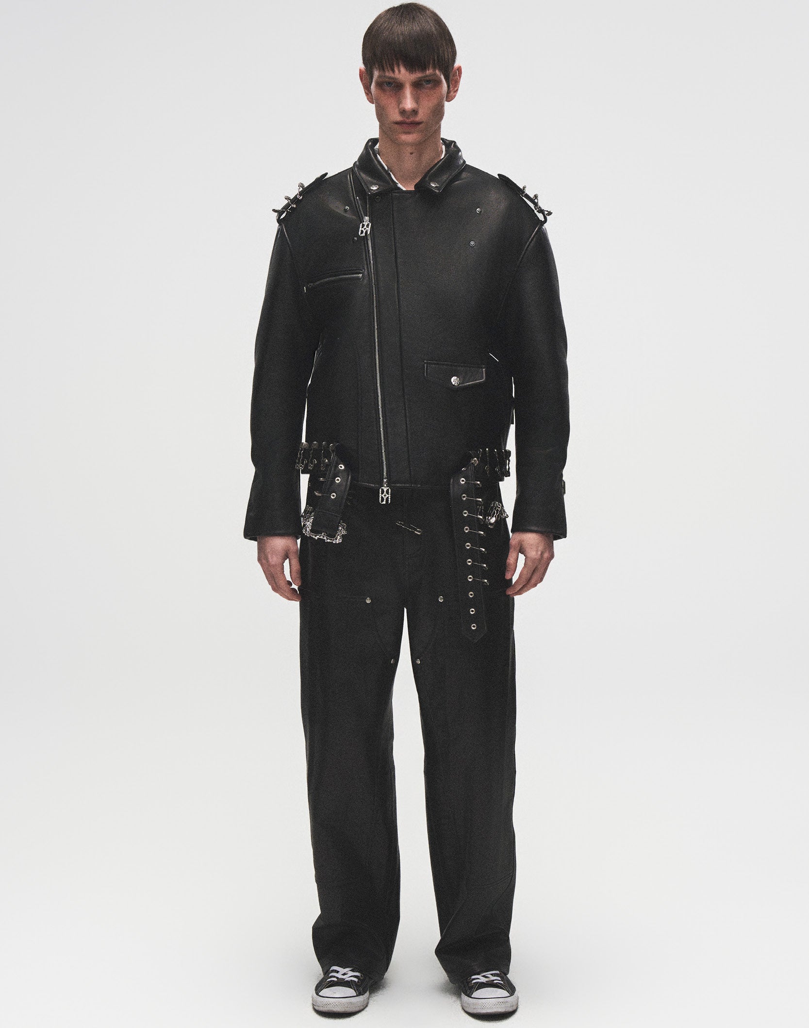 Prime Hide Pinned Leather Jacket