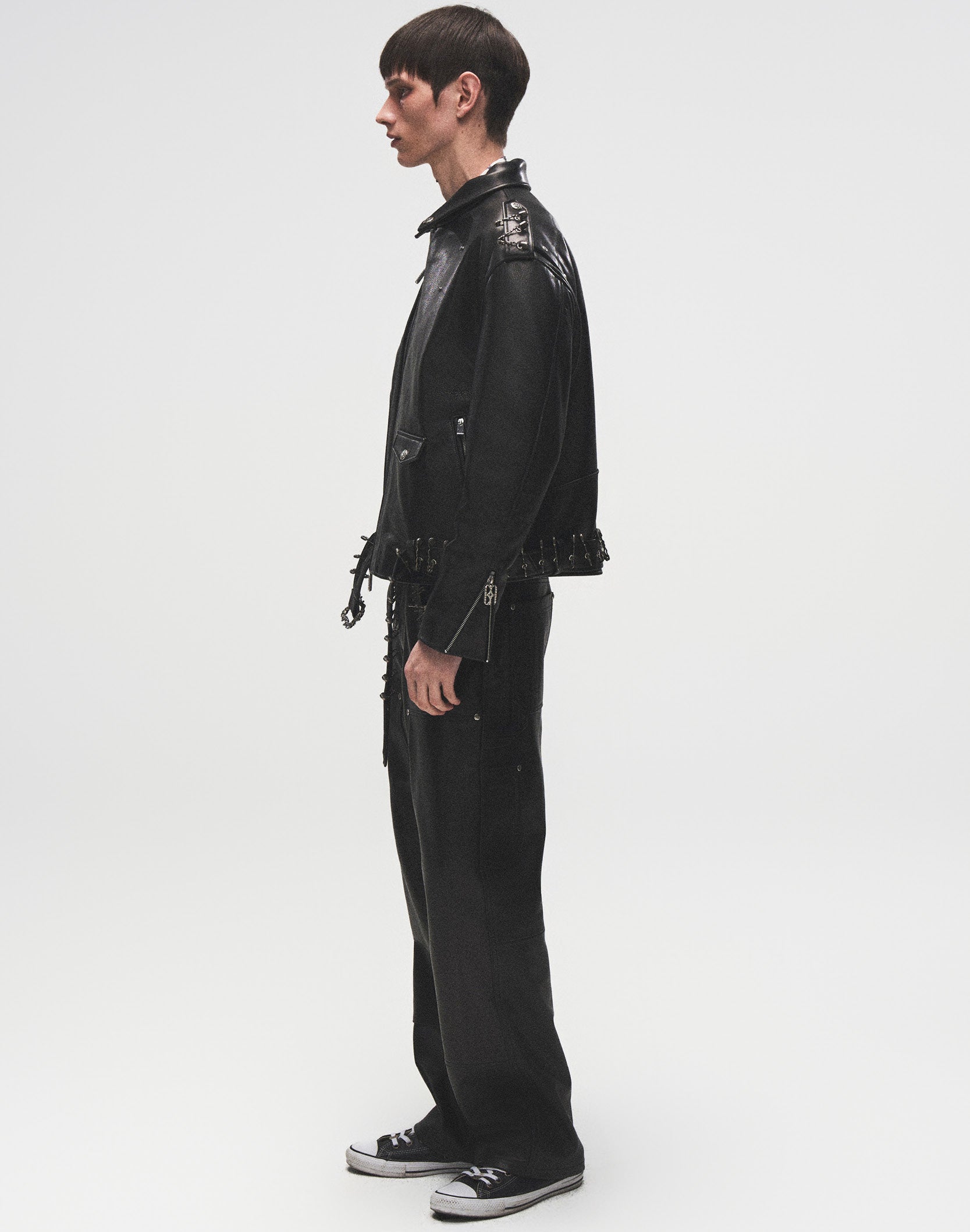 Prime Hide Pinned Leather Jacket
