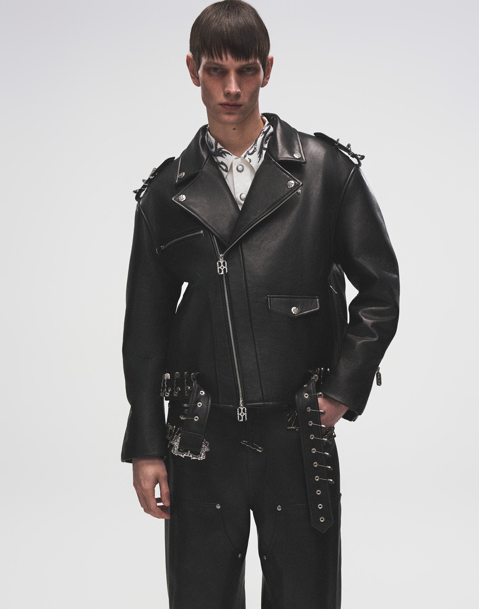 Prime Hide Pinned Leather Jacket