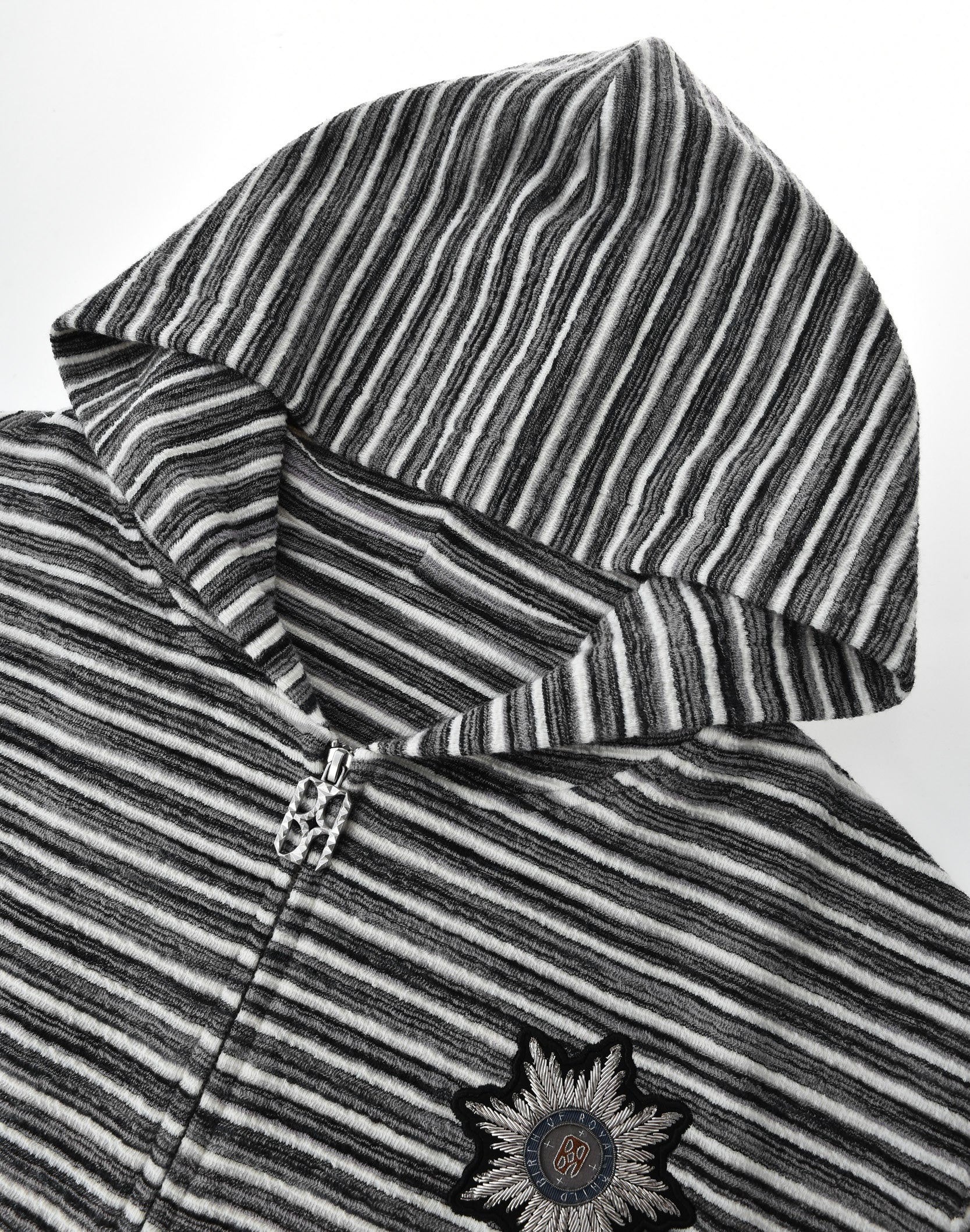 Striped Knit Set in Grey