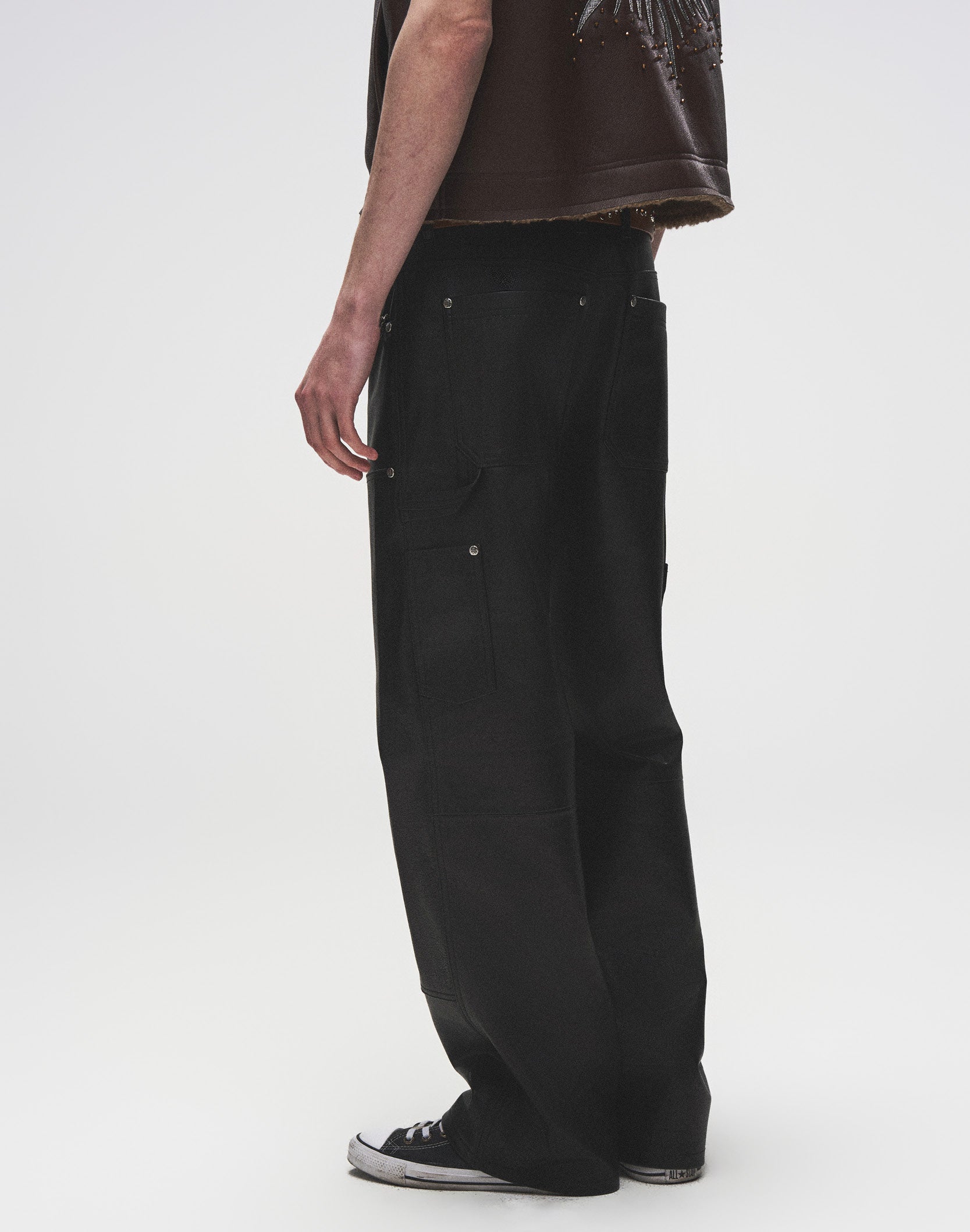 Prime Hide Pinned Leather Work Pants