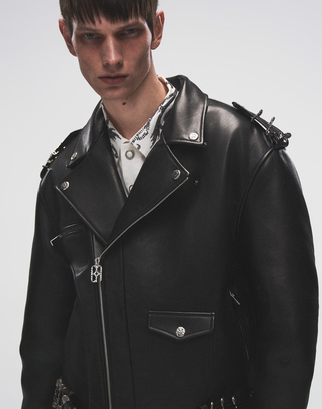 Prime Hide Pinned Leather Jacket