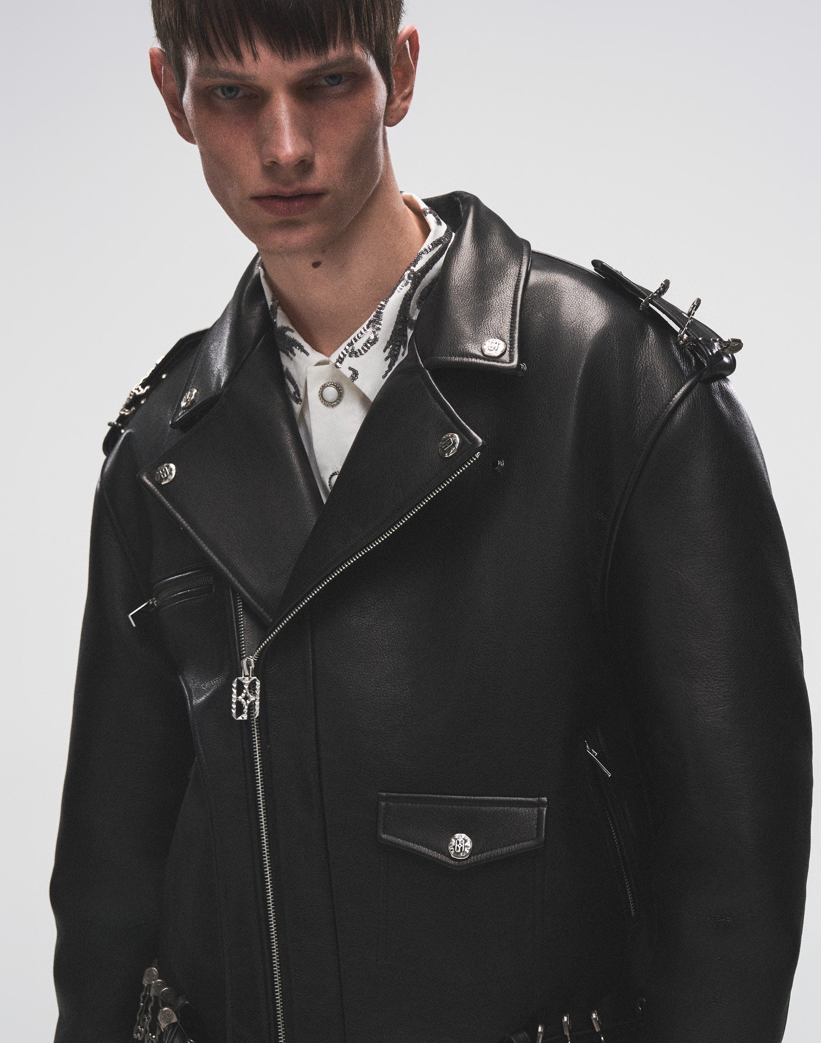 Prime Hide Pinned Leather Jacket