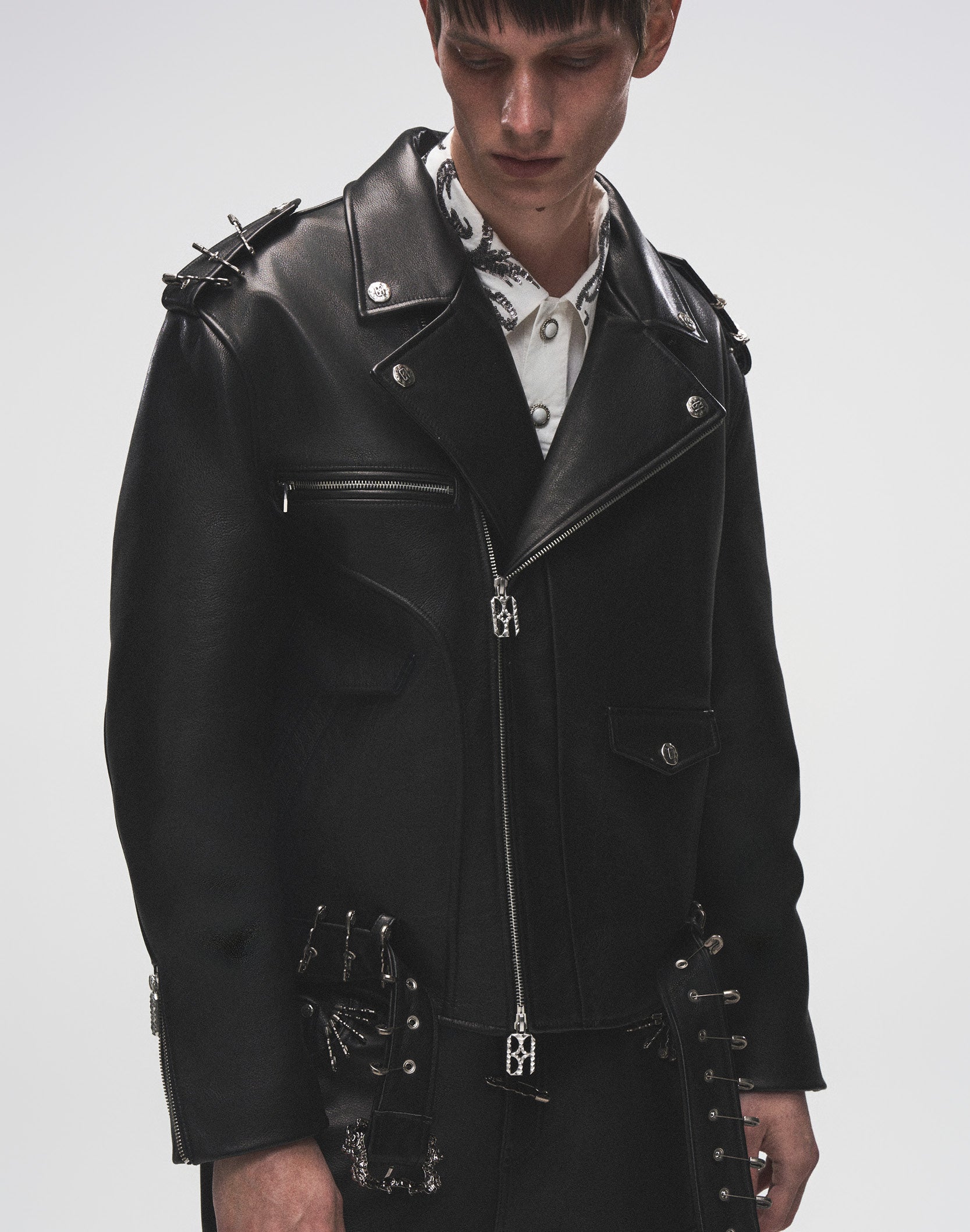 Prime Hide Pinned Leather Jacket