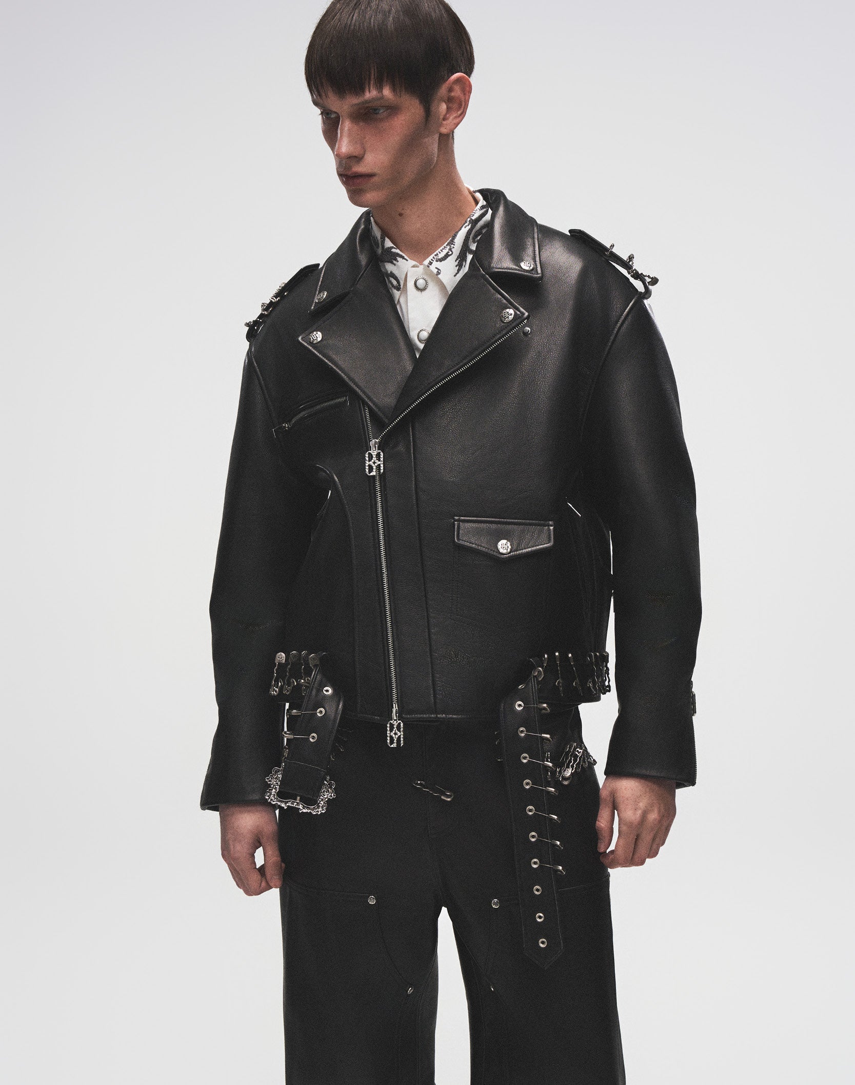 Prime Hide Pinned Leather Jacket