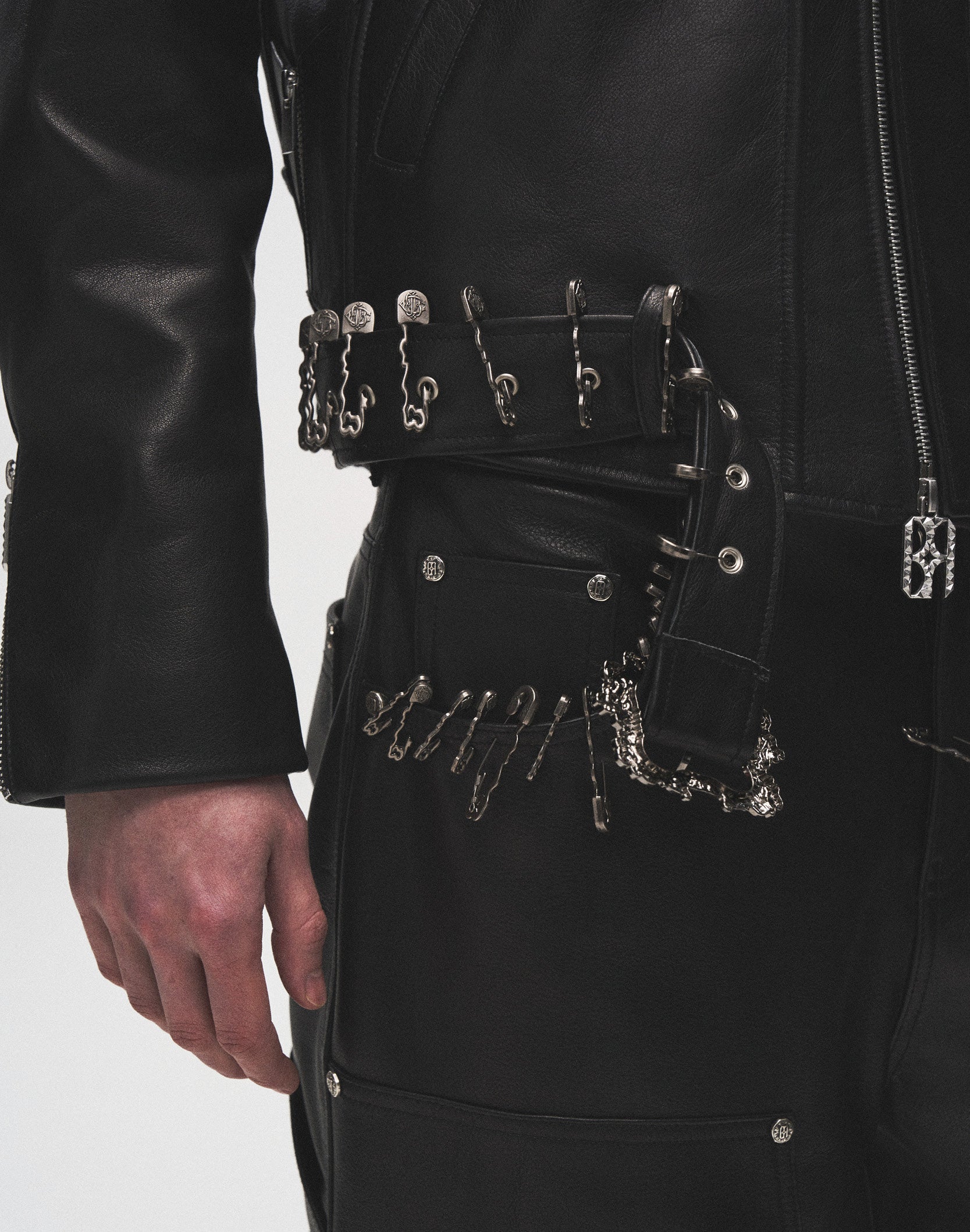 Prime Hide Pinned Leather Jacket