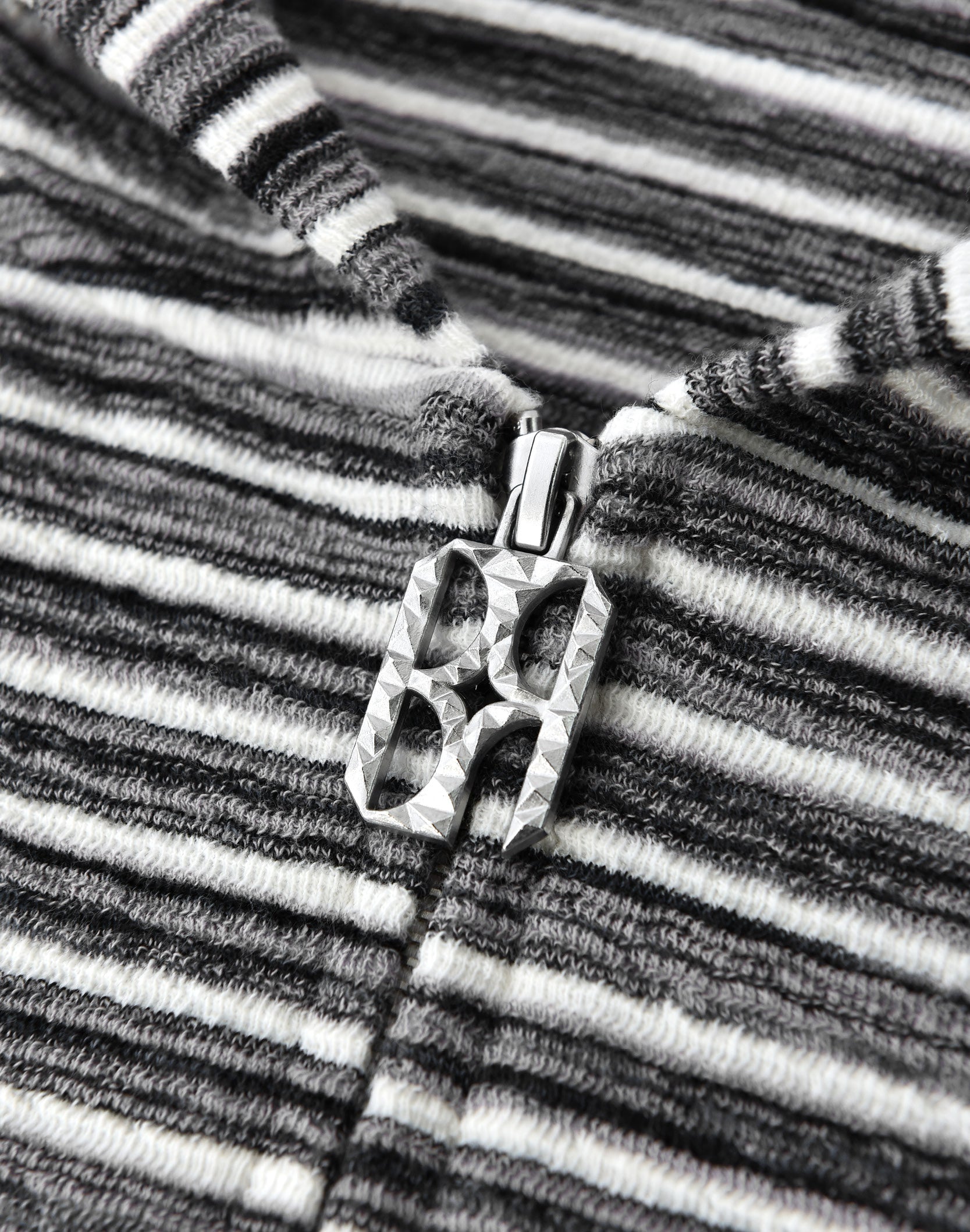 Striped Knit Set in Grey