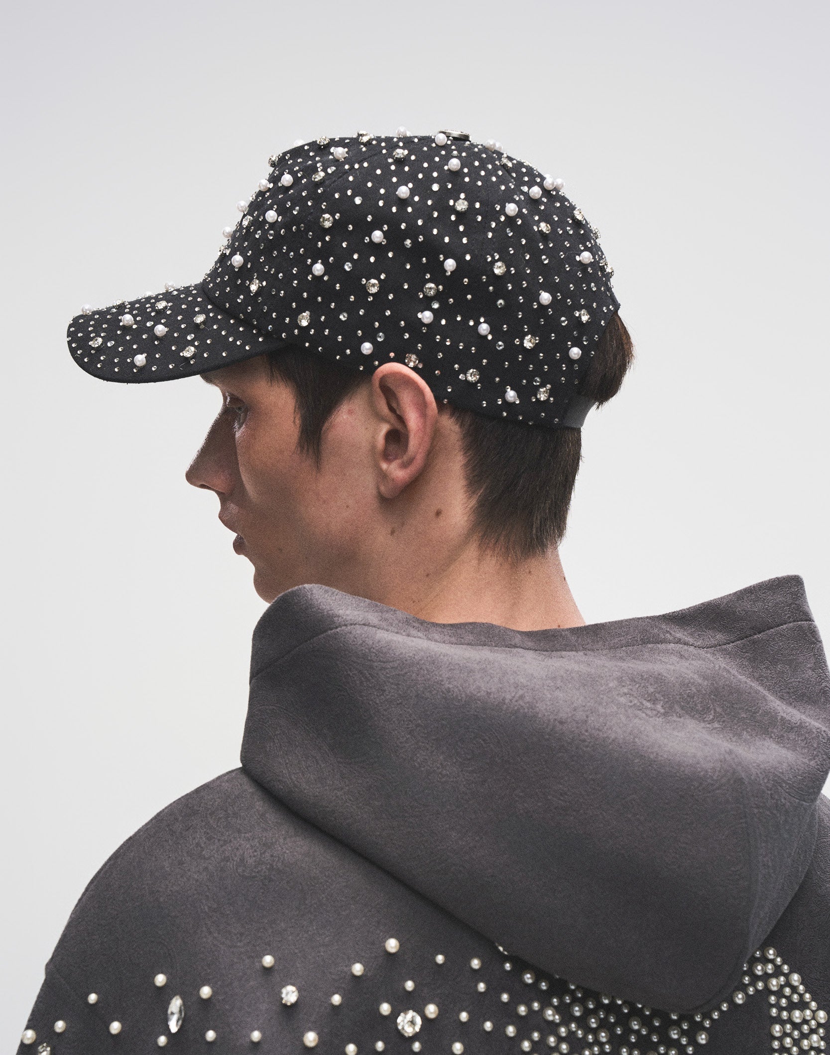 Pearl & Rhinestone Baseball Cap