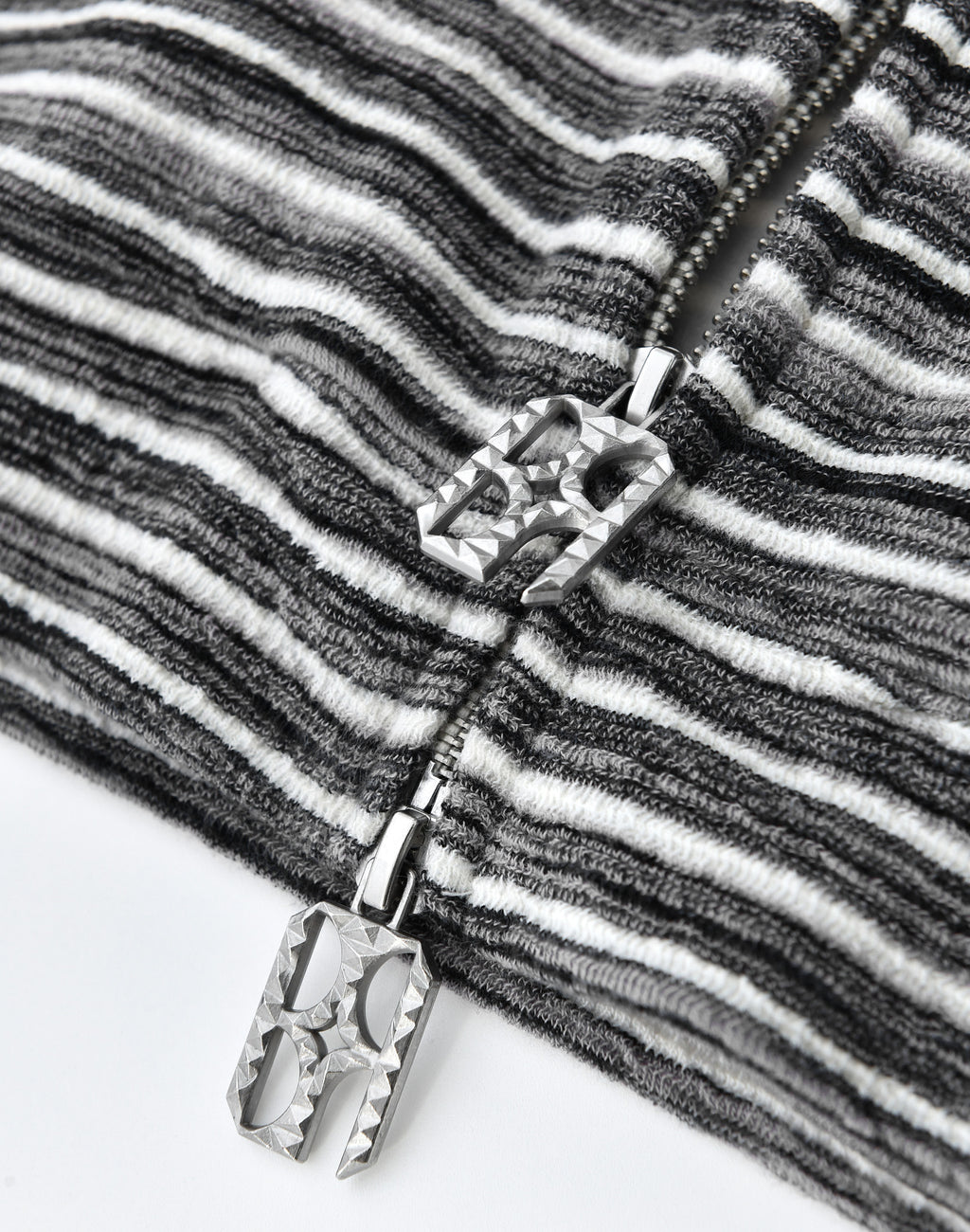 Striped Knit Set in Grey