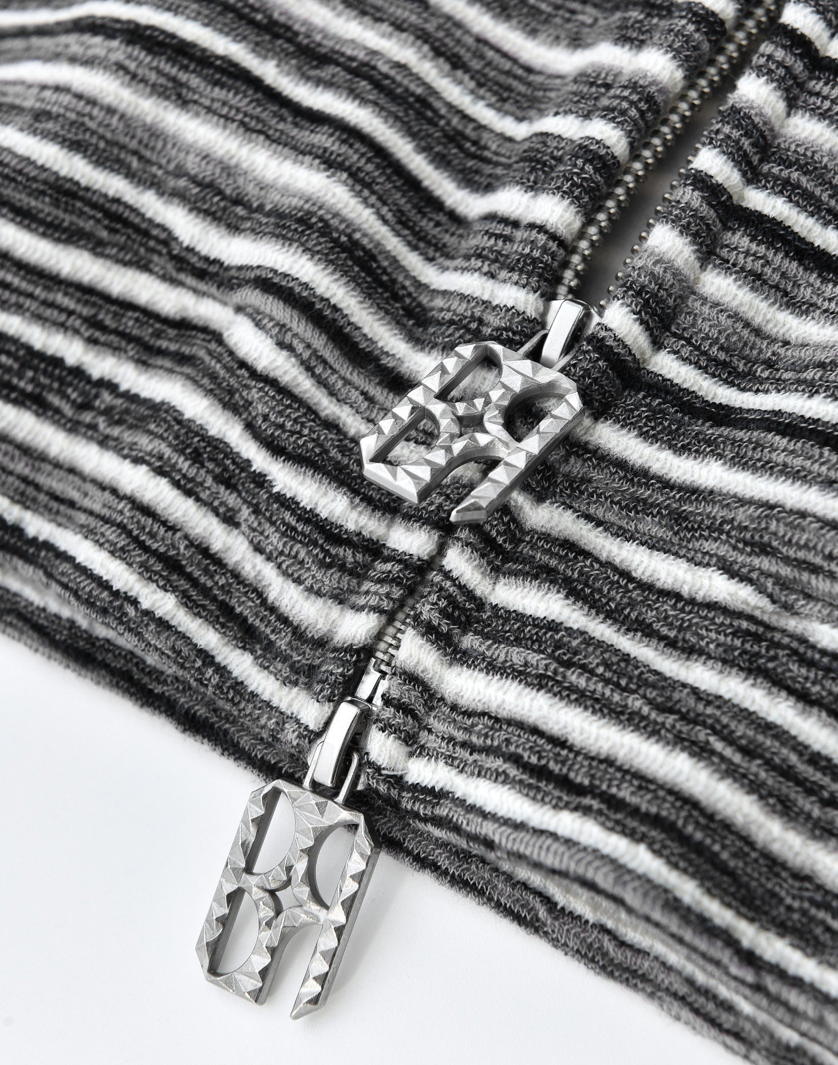 Striped Knit Set in Grey