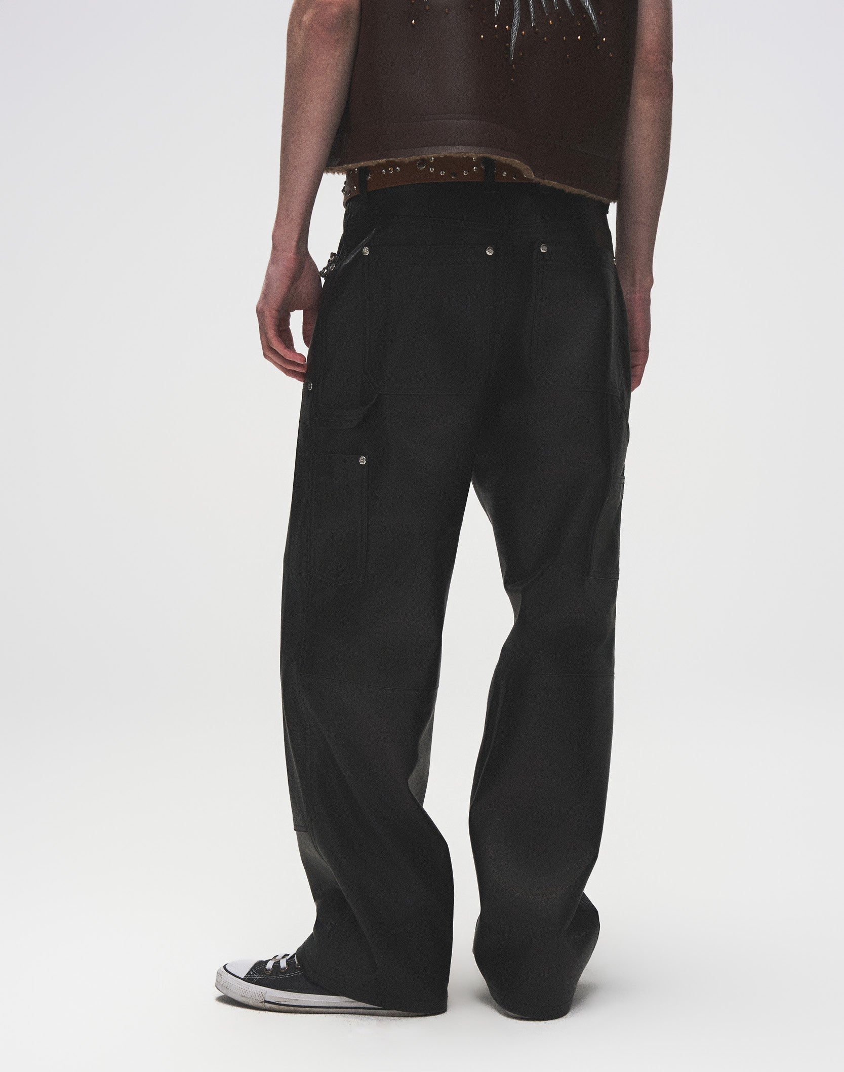 Prime Hide Pinned Leather Work Pants