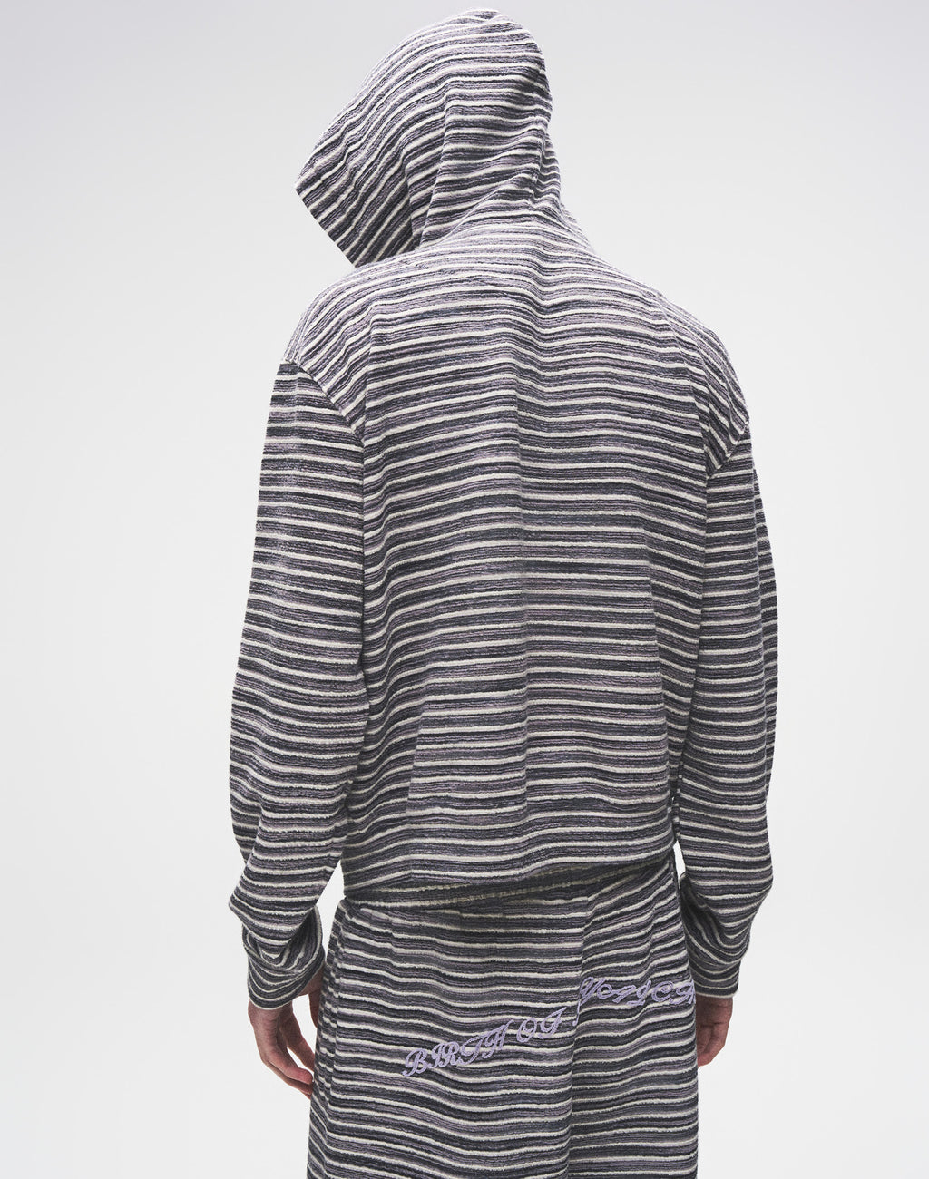 Striped Knit Set in Grey