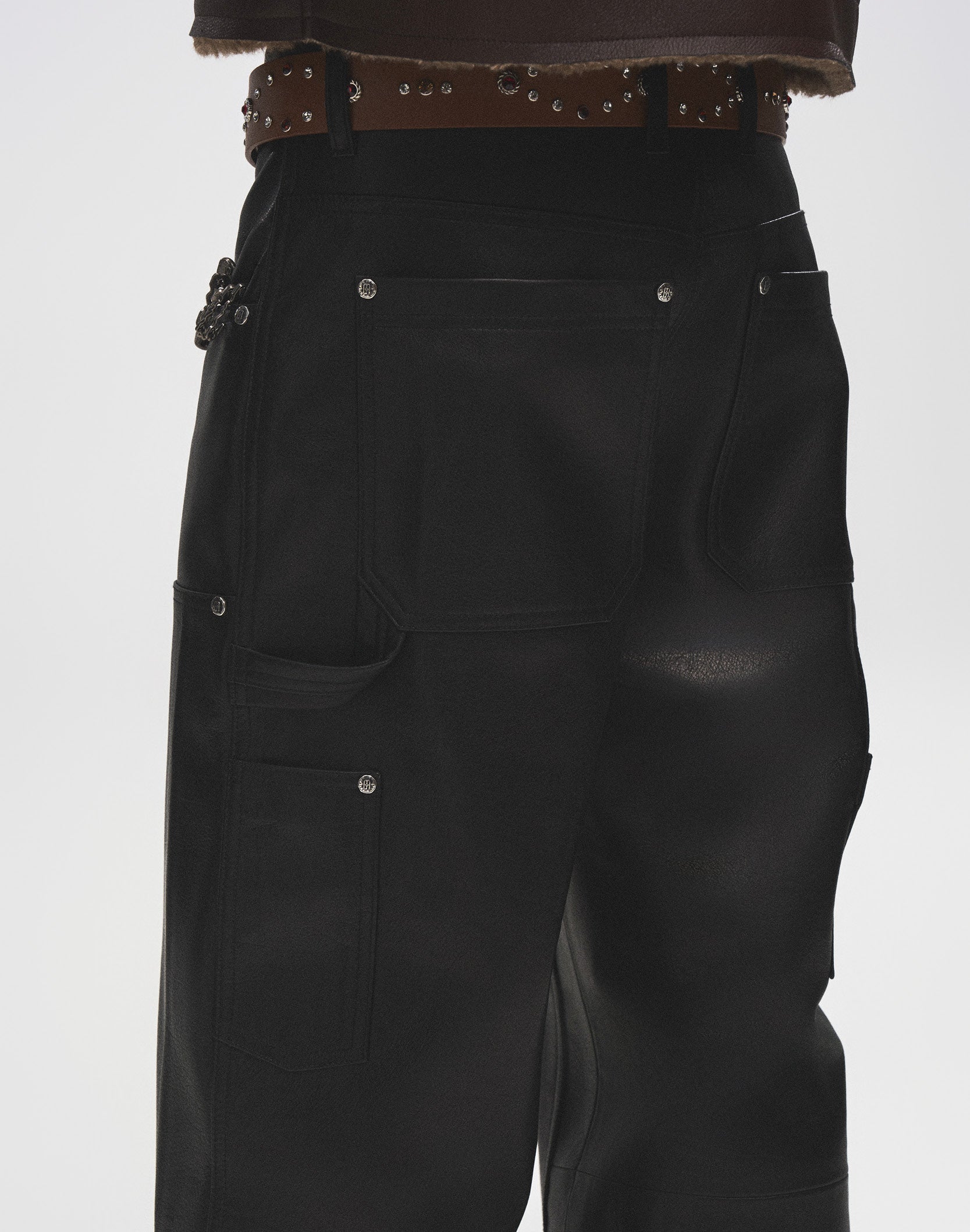 Prime Hide Pinned Leather Work Pants