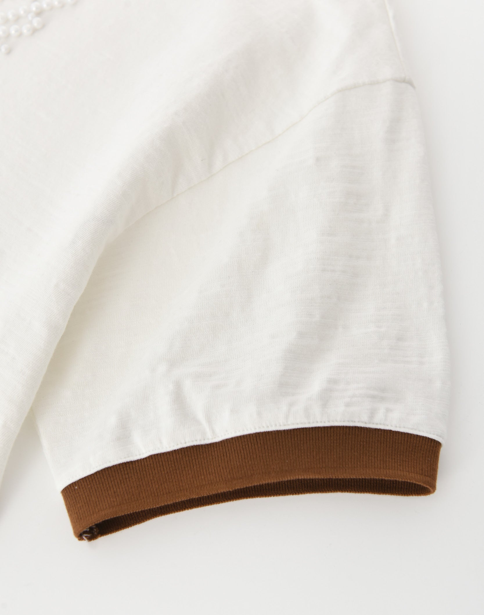 Pearl Patchwork Short Sleeve (White)