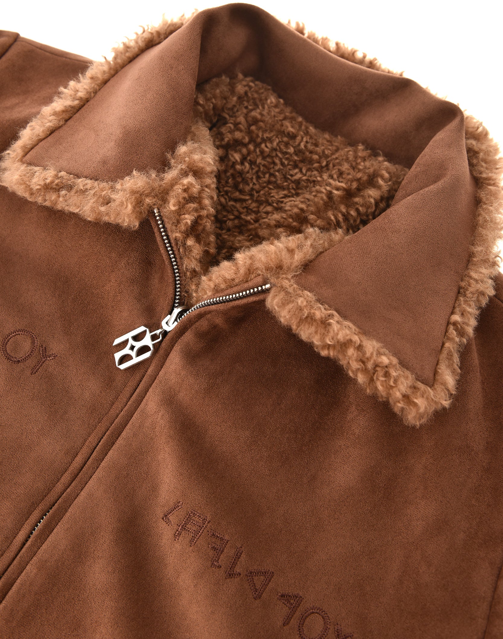 Reversible Carved Leather Fur Jacket