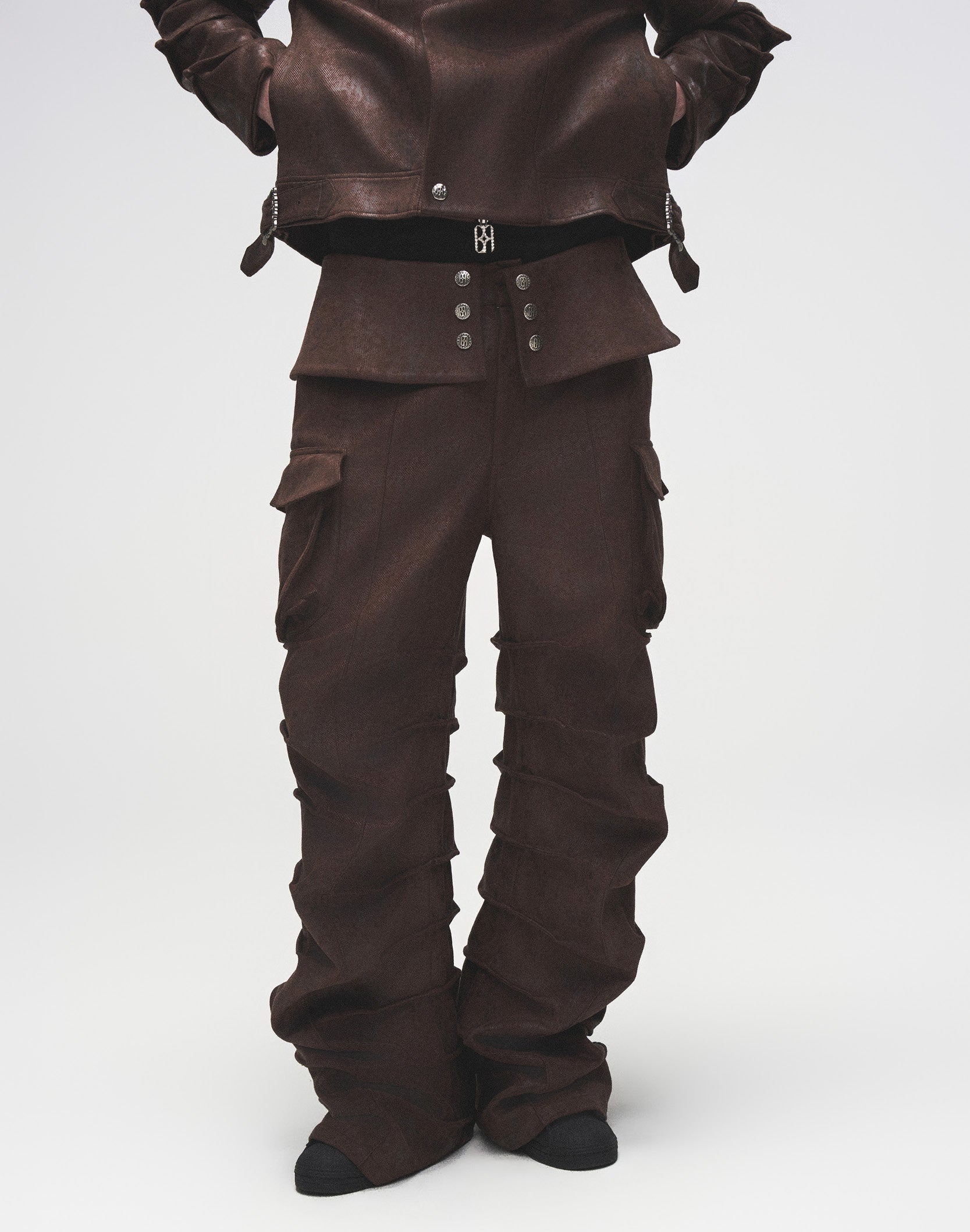 SUEDE KNIGHT ARMOR PANTS