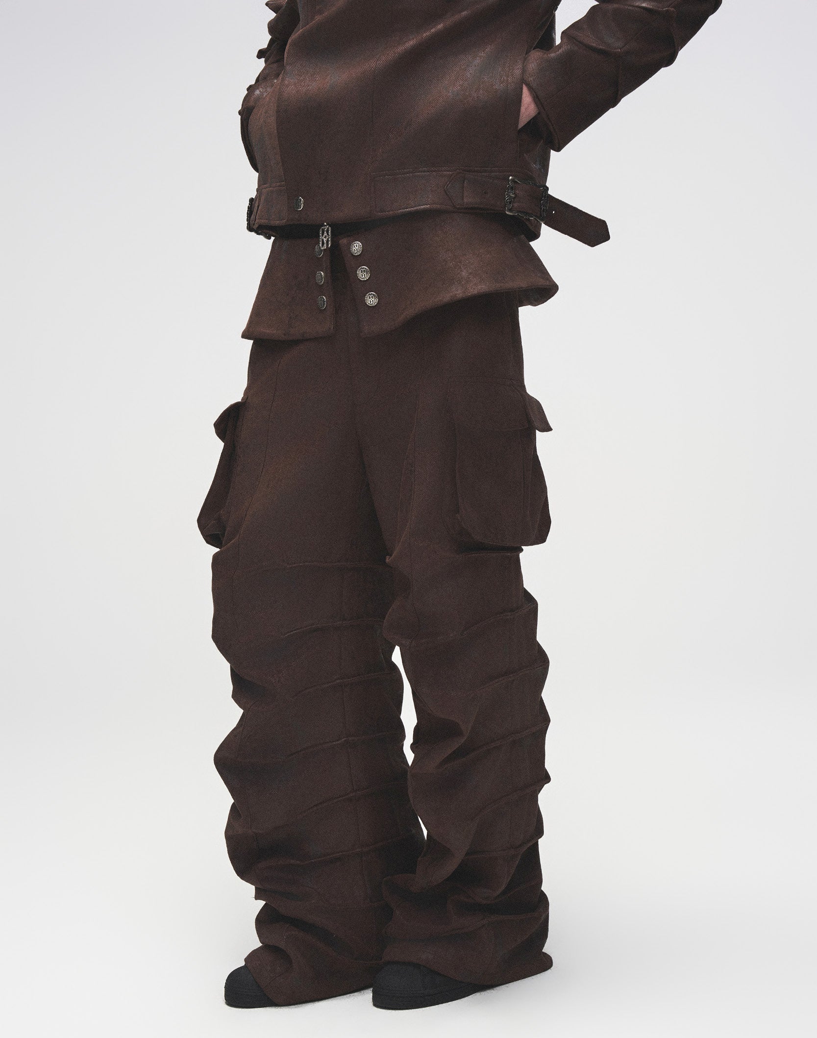 SUEDE KNIGHT ARMOR PANTS