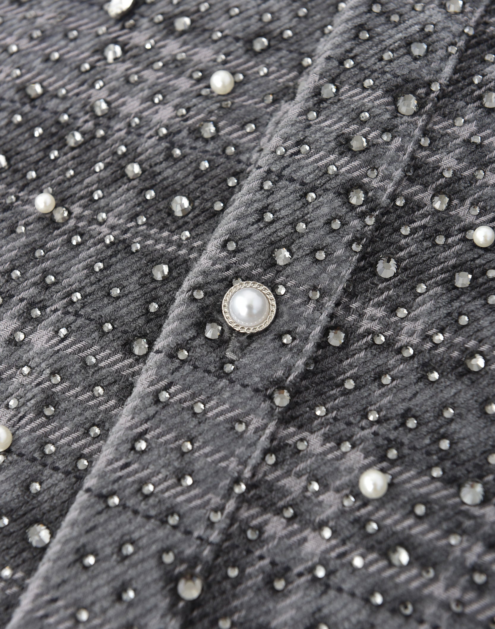 20K Diamond Pearl Shirt in Grey – Birth Of Royal Child