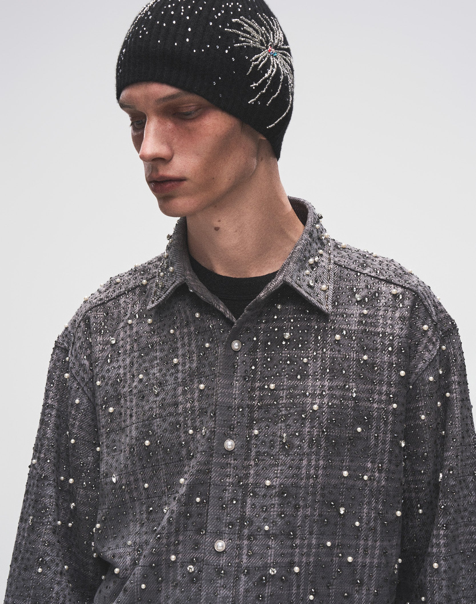 20K Diamond Pearl Shirt in Grey