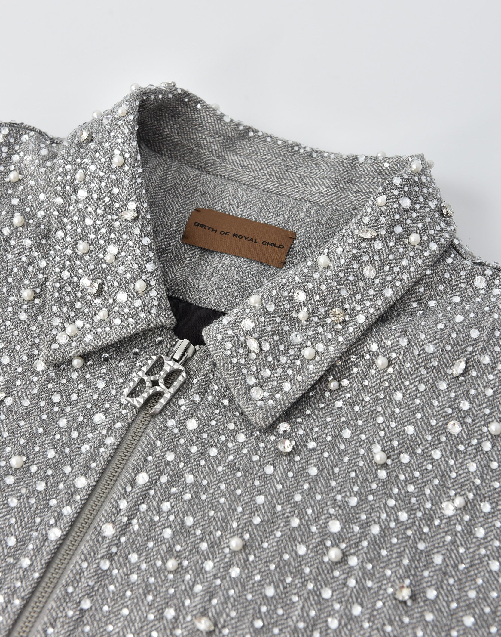 20K Diamond Zipper Jacket in GRY