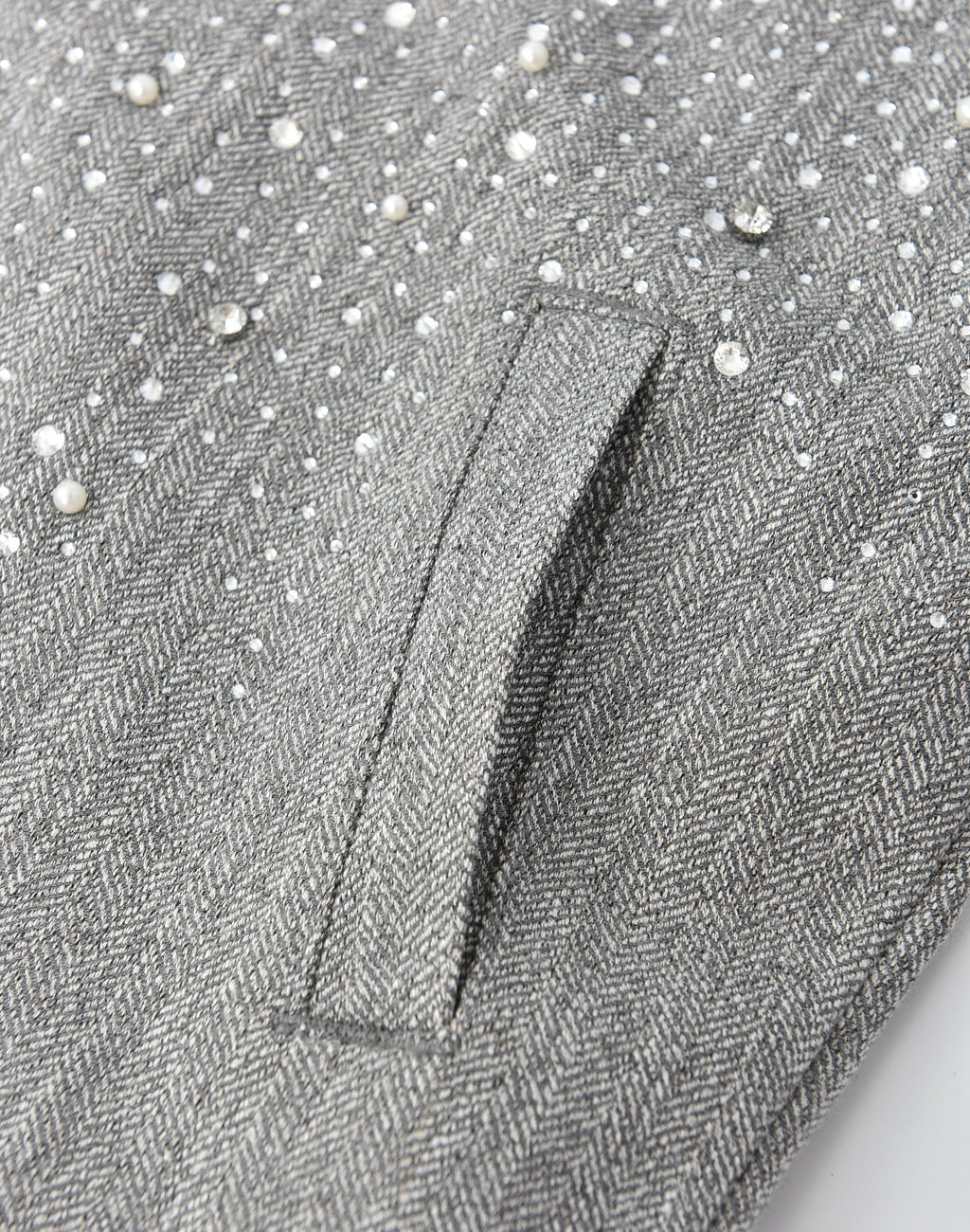 20K Diamond Zipper Jacket in GRY