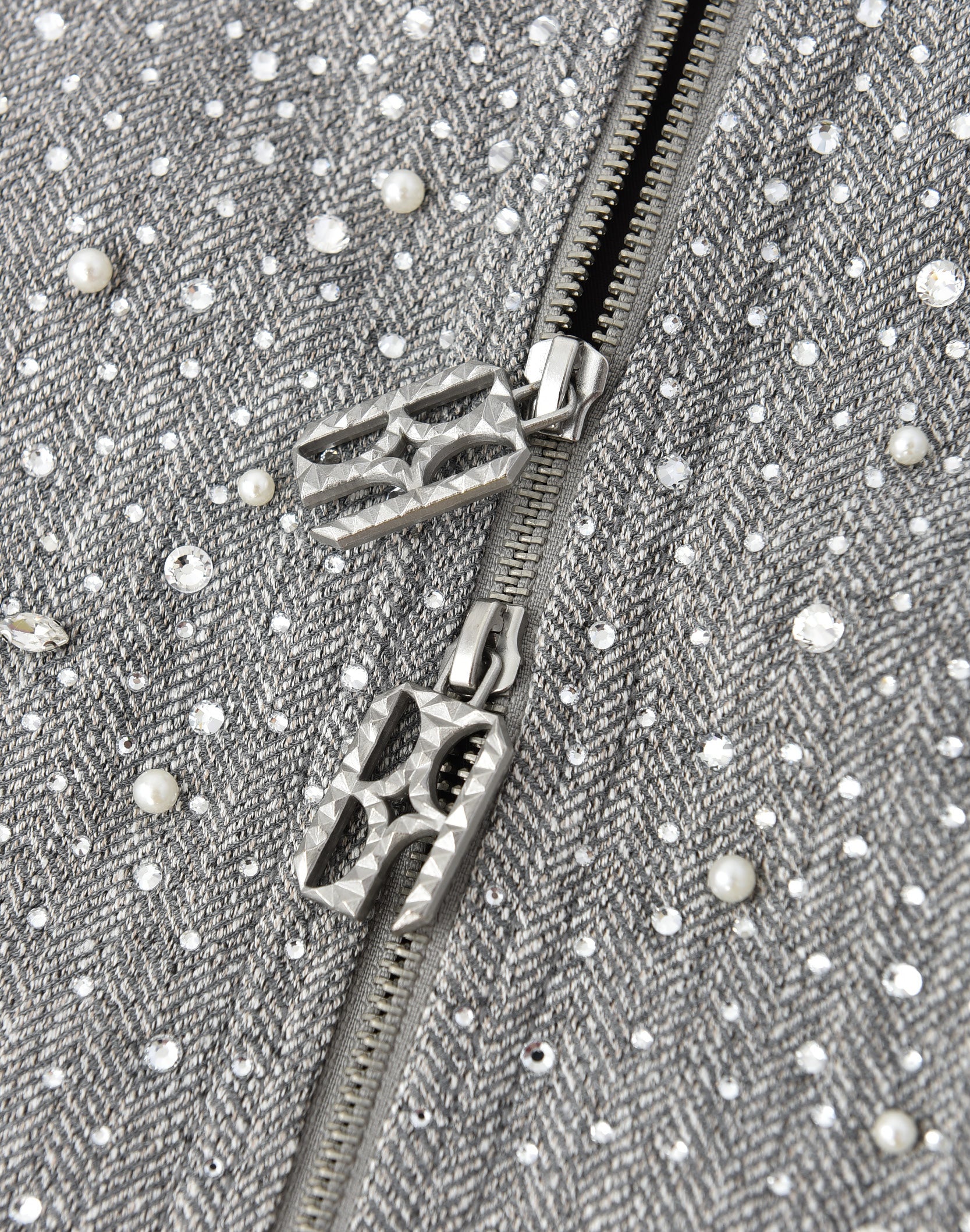 20K Diamond Zipper Jacket in GRY