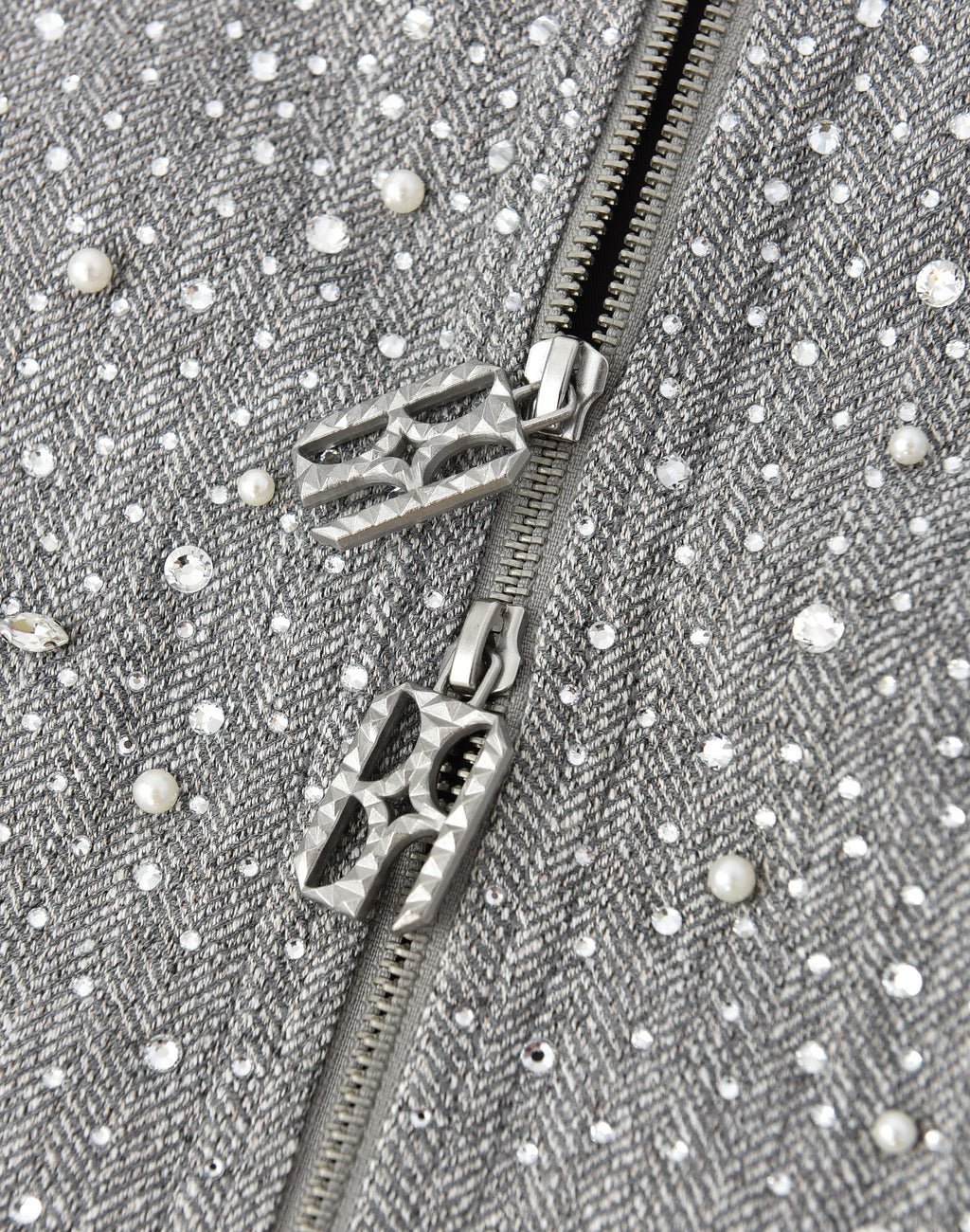 20K Diamond Zipper Jacket in GRY