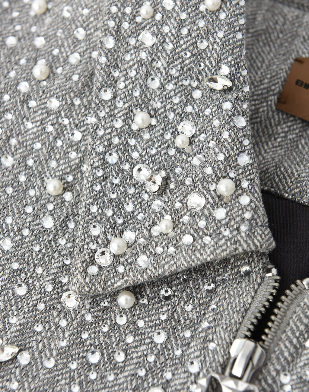20K Diamond Zipper Jacket in GRY