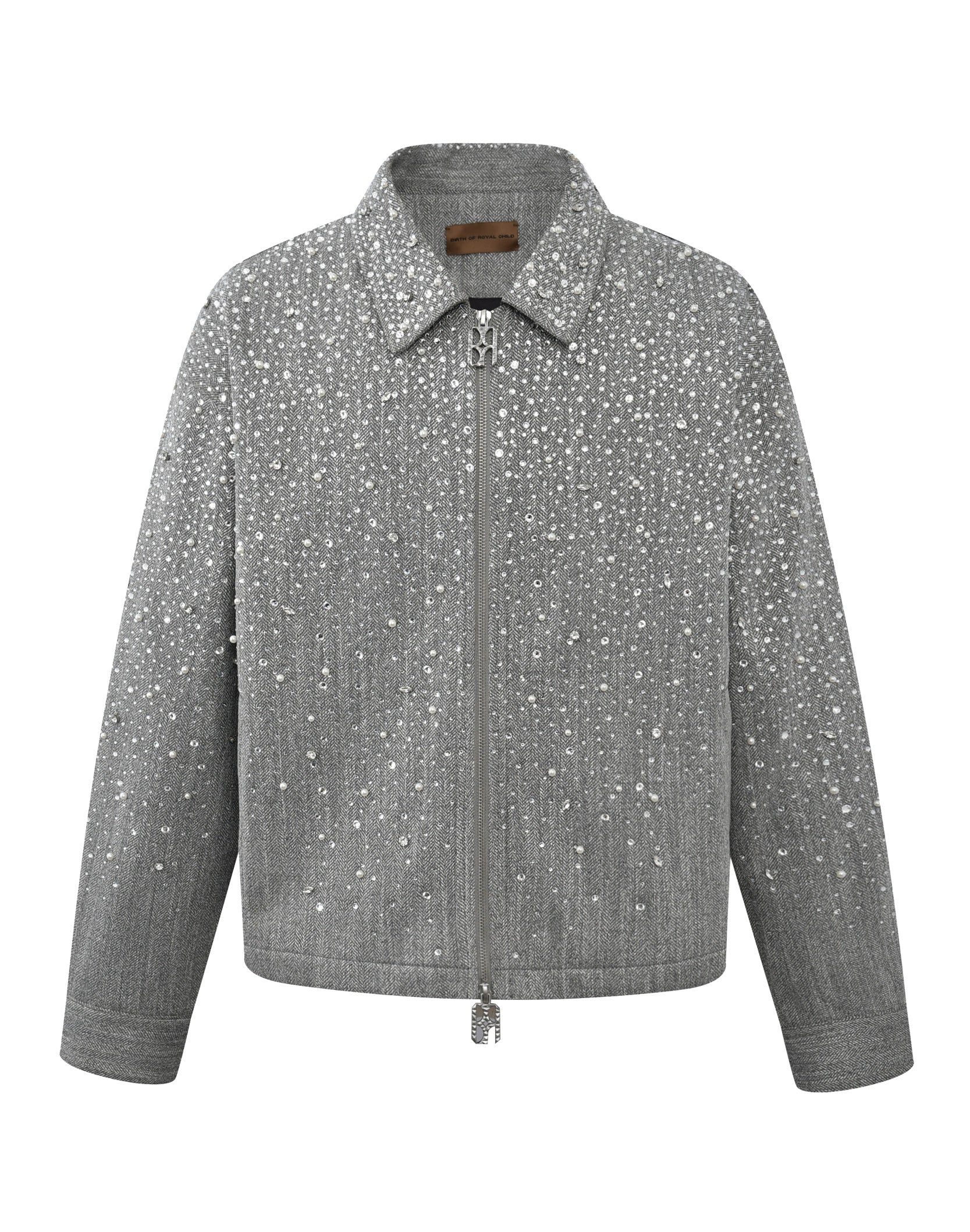 20K Diamond Zipper Jacket in GRY