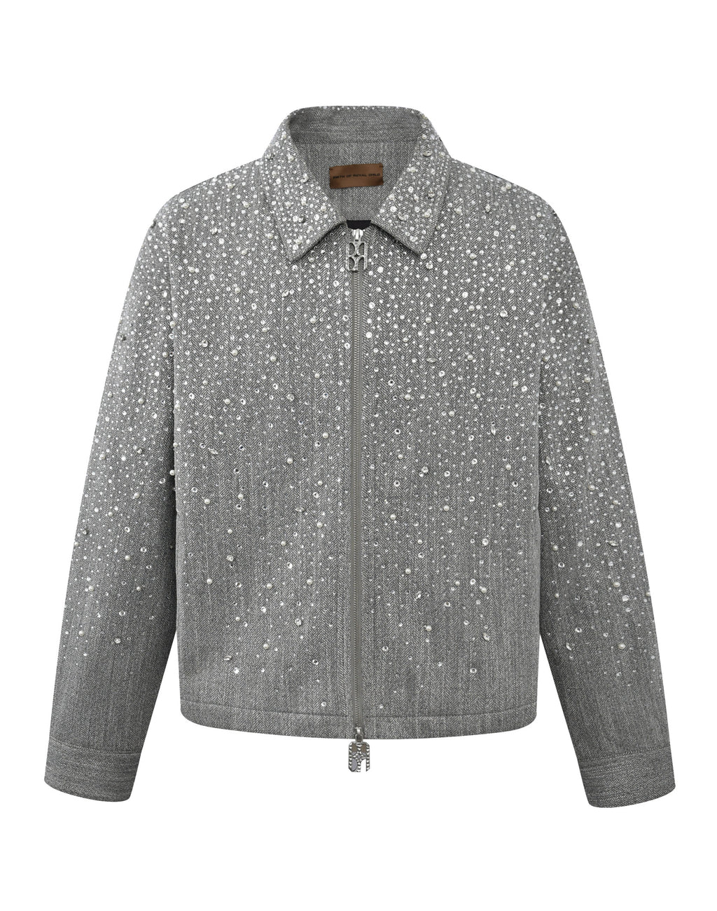 20K Diamond Zipper Jacket in GRY