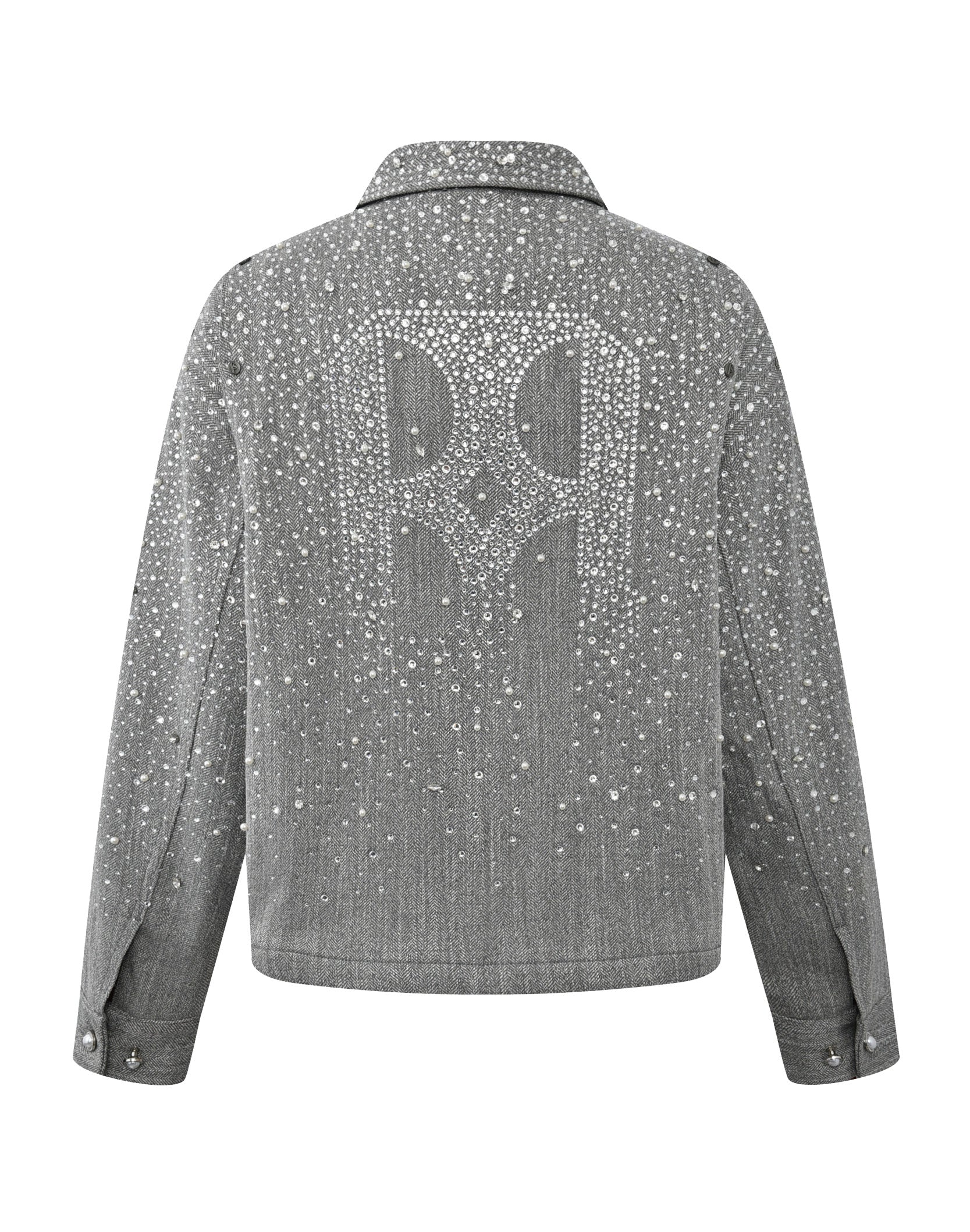 20K Diamond Zipper Jacket in GRY