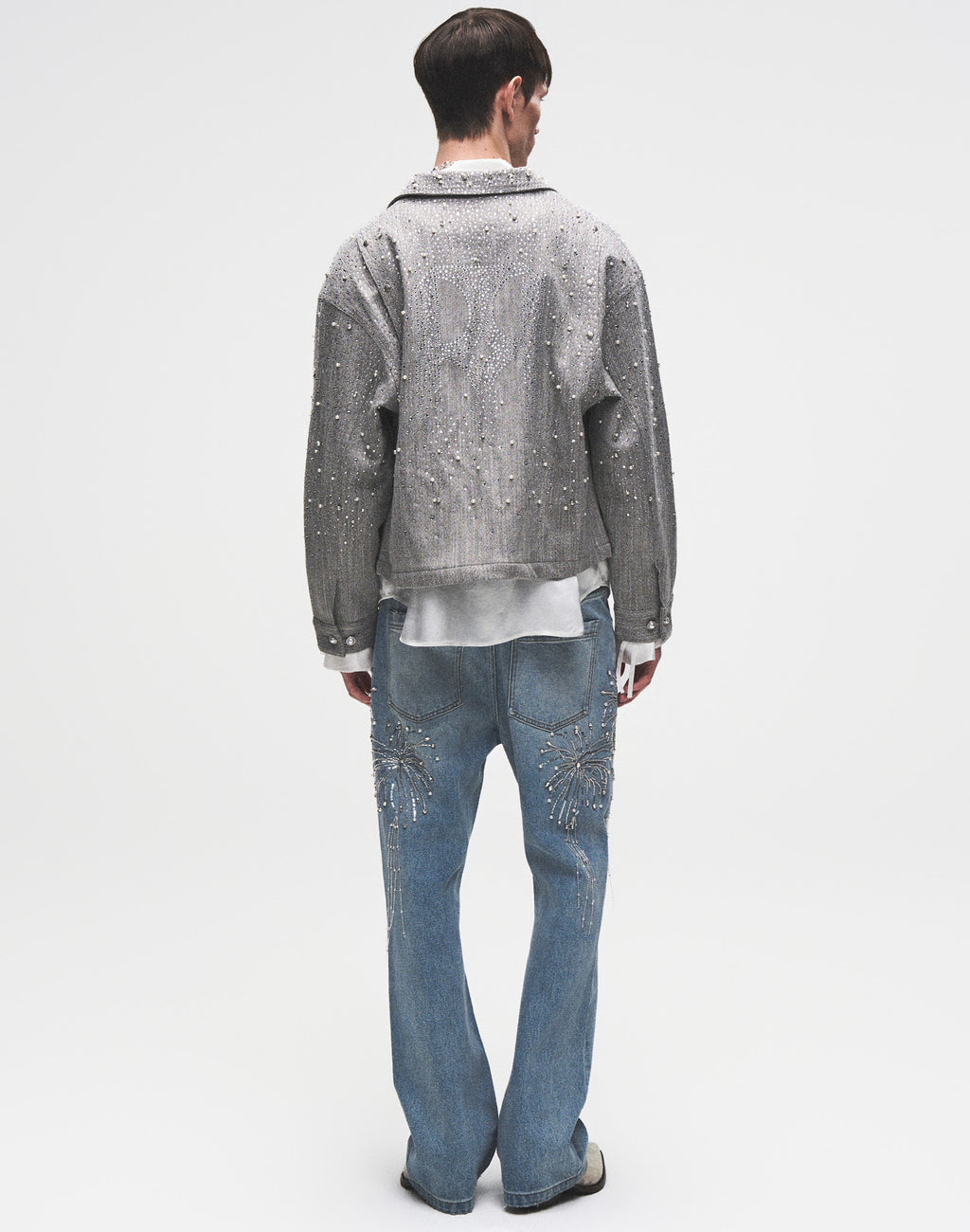 20K Diamond Zipper Jacket in GRY