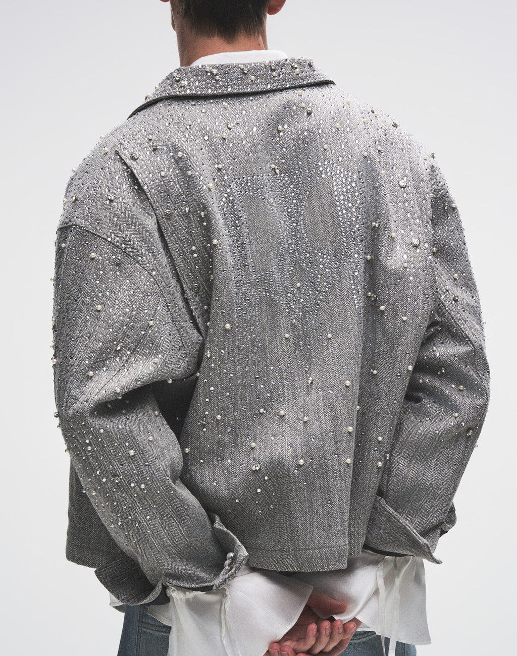 20K Diamond Zipper Jacket in GRY