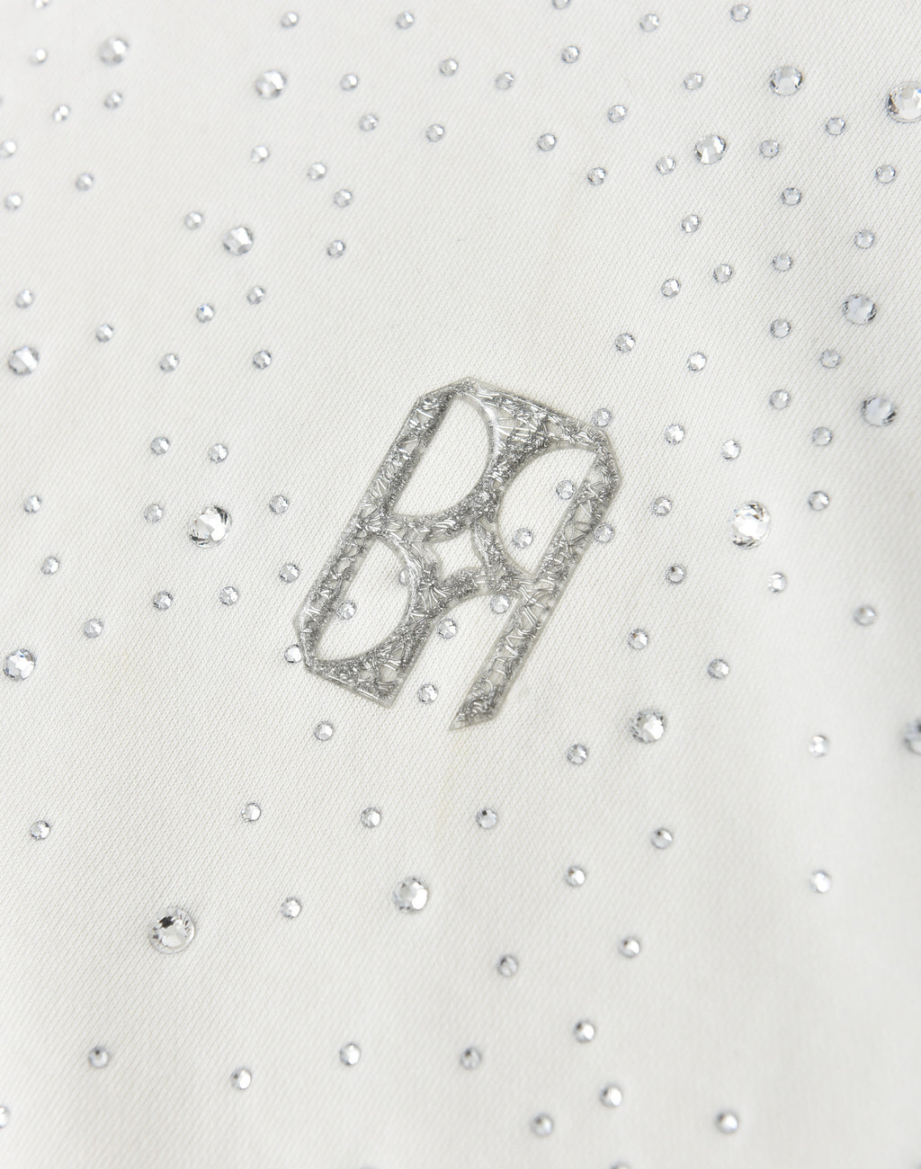 20K Swarovski Diamond Hoodie in White