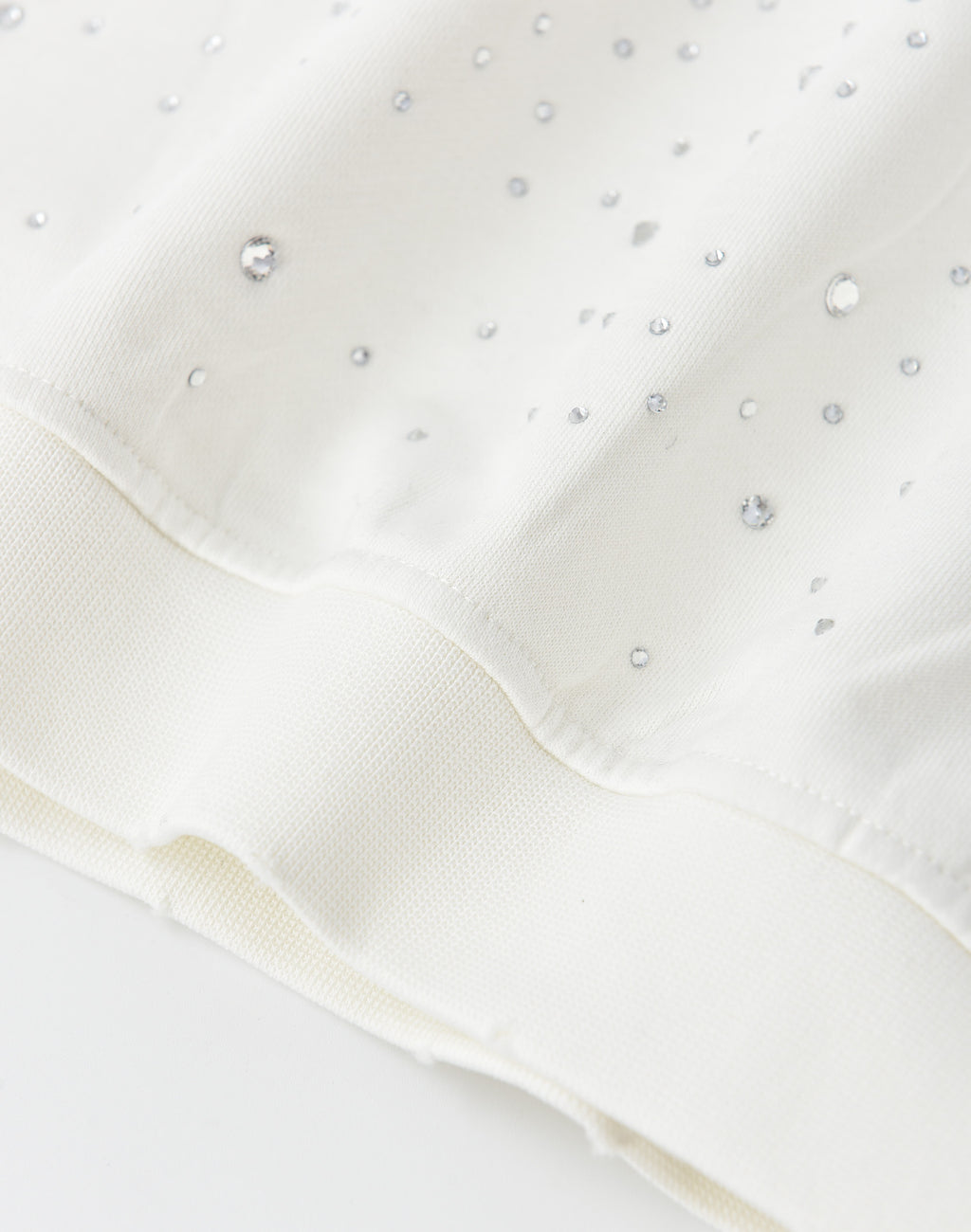 20K Swarovski Diamond Hoodie in White