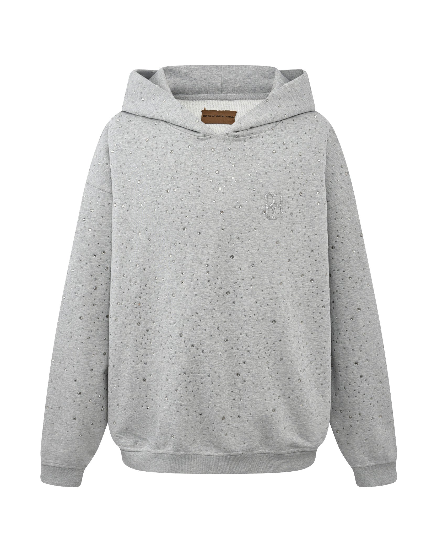 20K Swarovski Diamond Hoodie in Grey