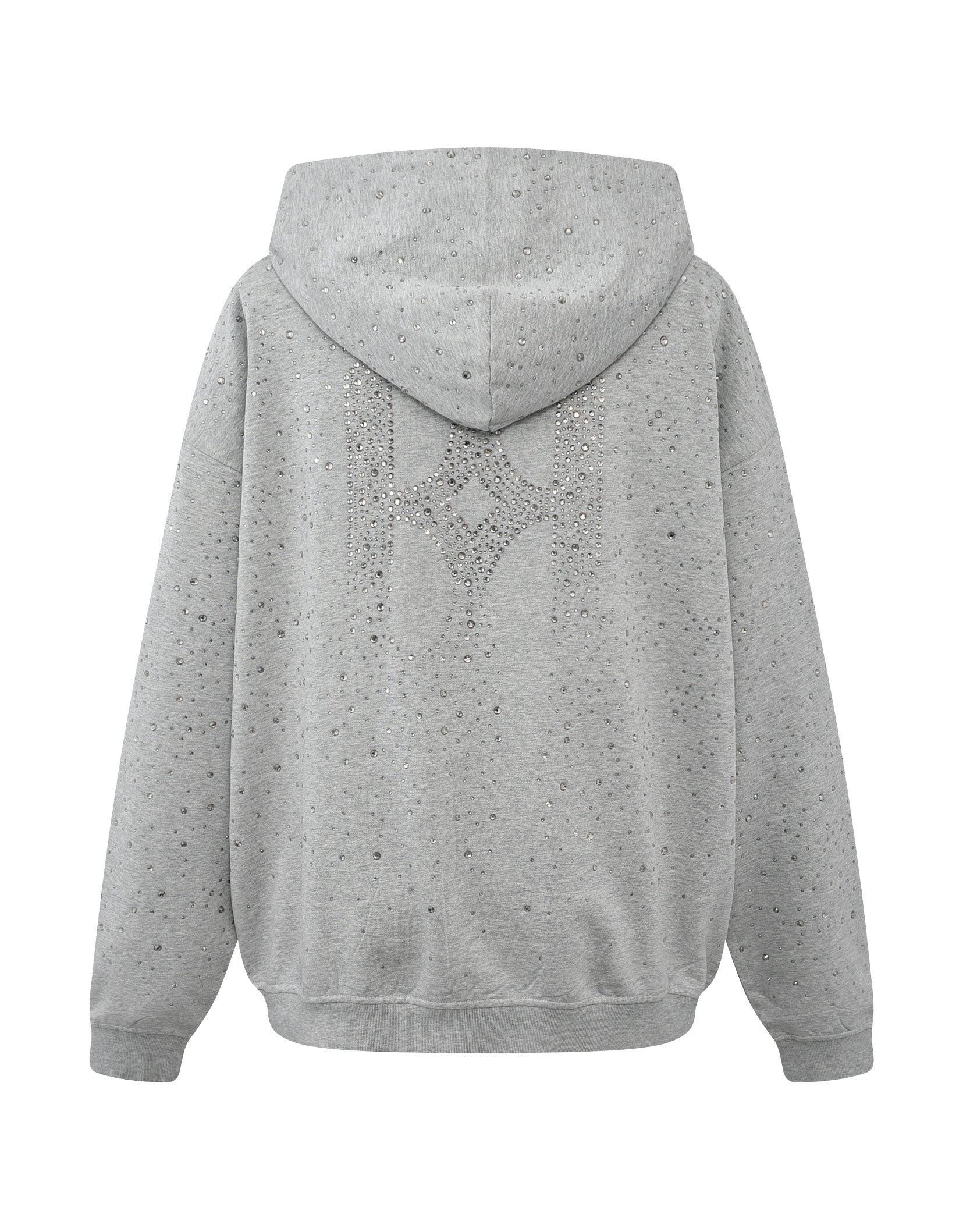 20K Swarovski Diamond Hoodie in Grey